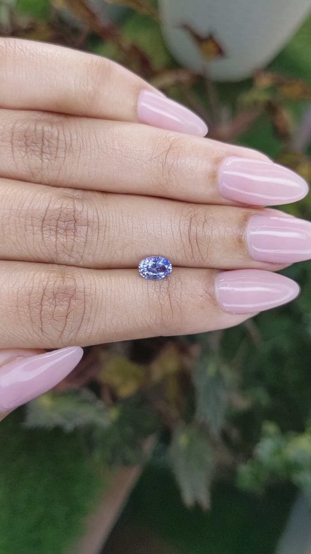 0.81 Ct. Blue Sapphire from Ceylon (Sri Lanka) Size Video