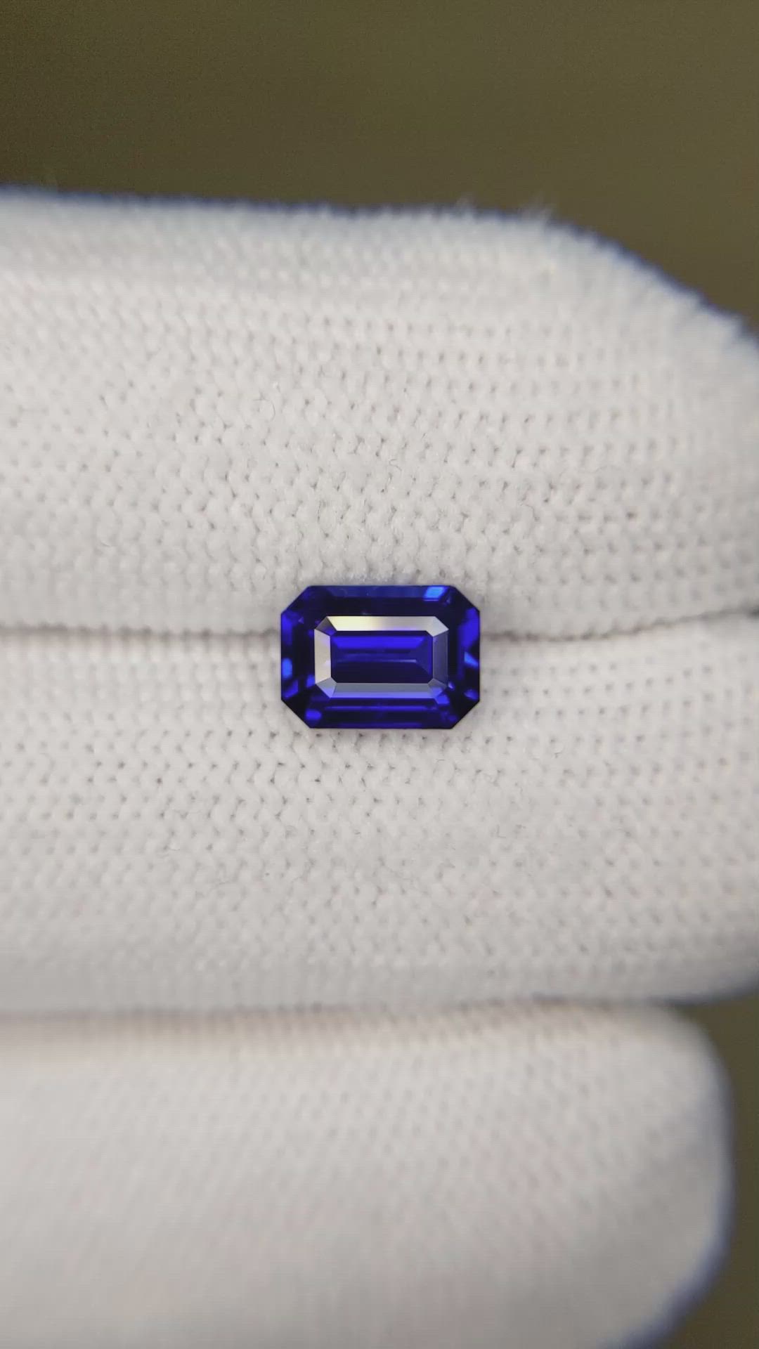 2.08 Ct. Blue Sapphire from Ceylon (Sri Lanka) Size Video