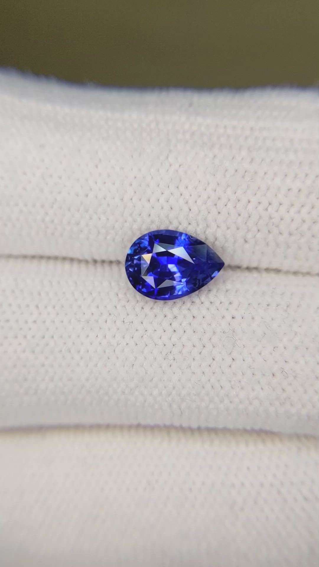 2.08 Ct. Blue Sapphire from Ceylon (Sri Lanka) Size Video