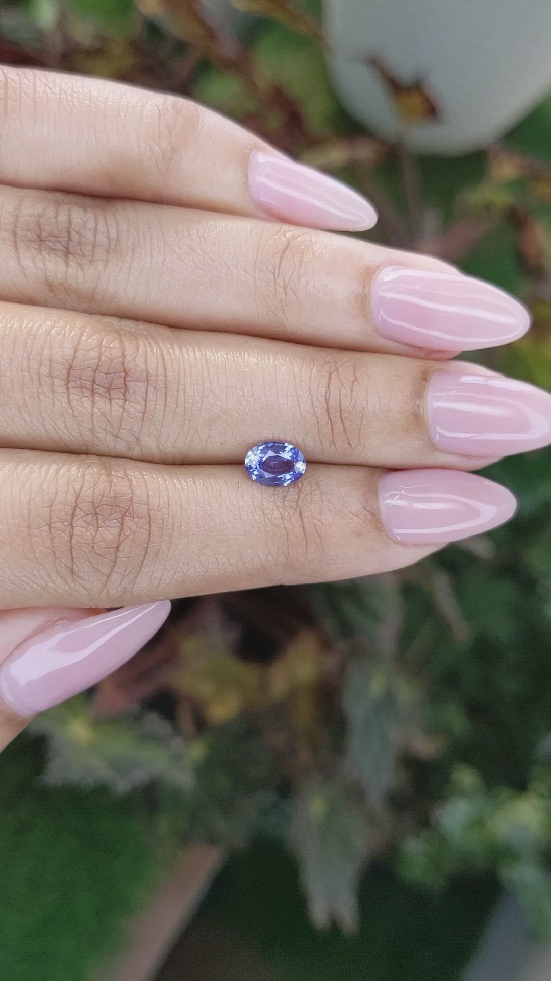 0.84 Ct. Blue Sapphire from Ceylon (Sri Lanka) Size Video