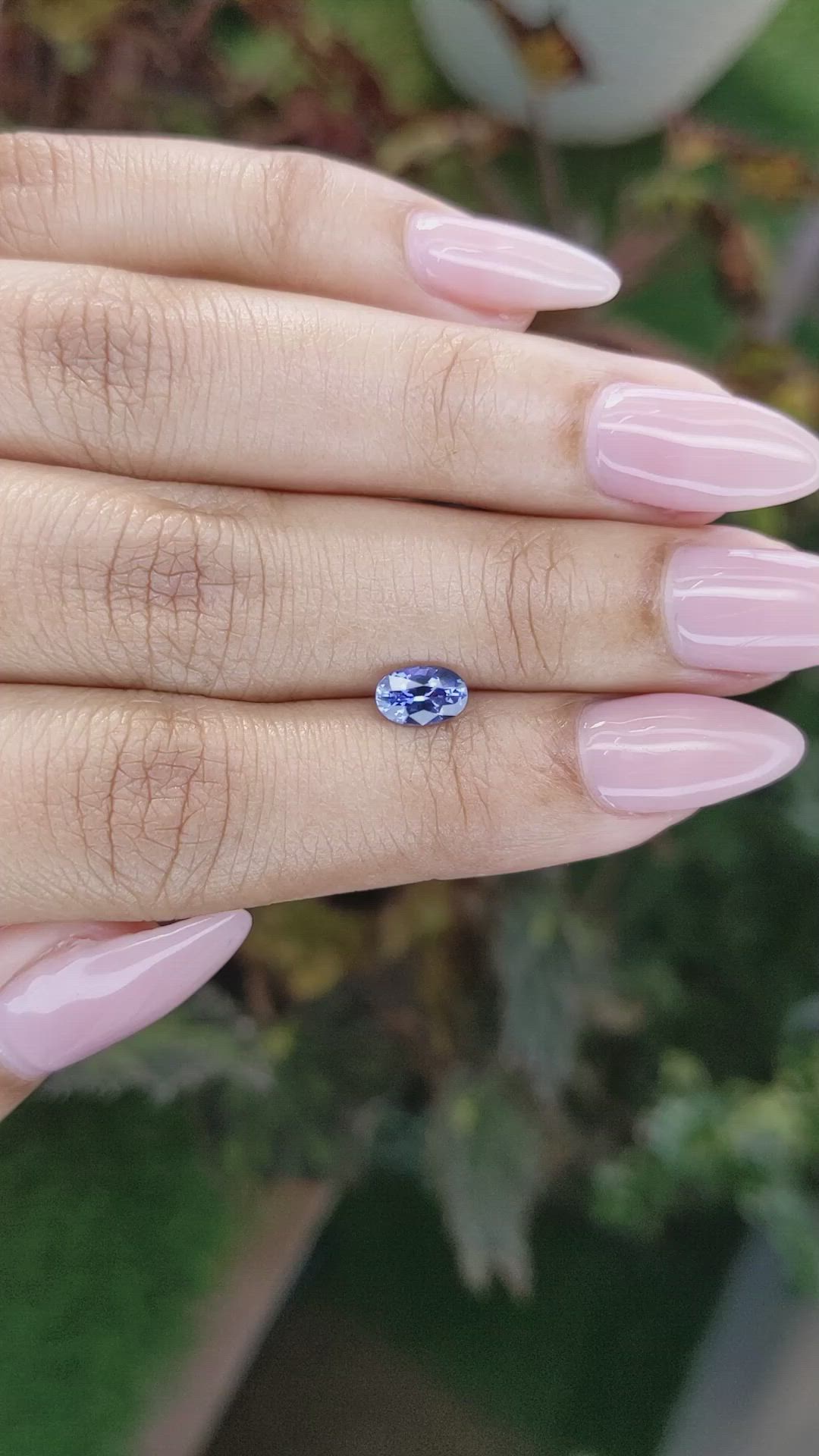 0.75 Ct. Blue Sapphire from Ceylon (Sri Lanka) Size Video