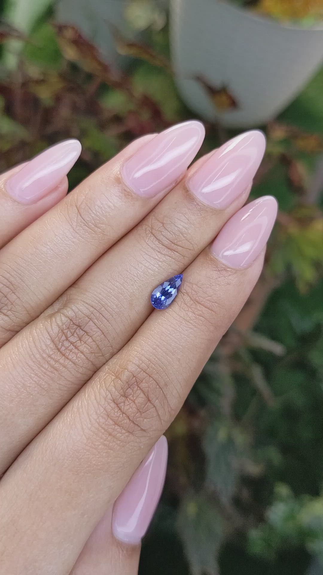 0.91 Ct. Blue Sapphire from Ceylon (Sri Lanka) Size Video