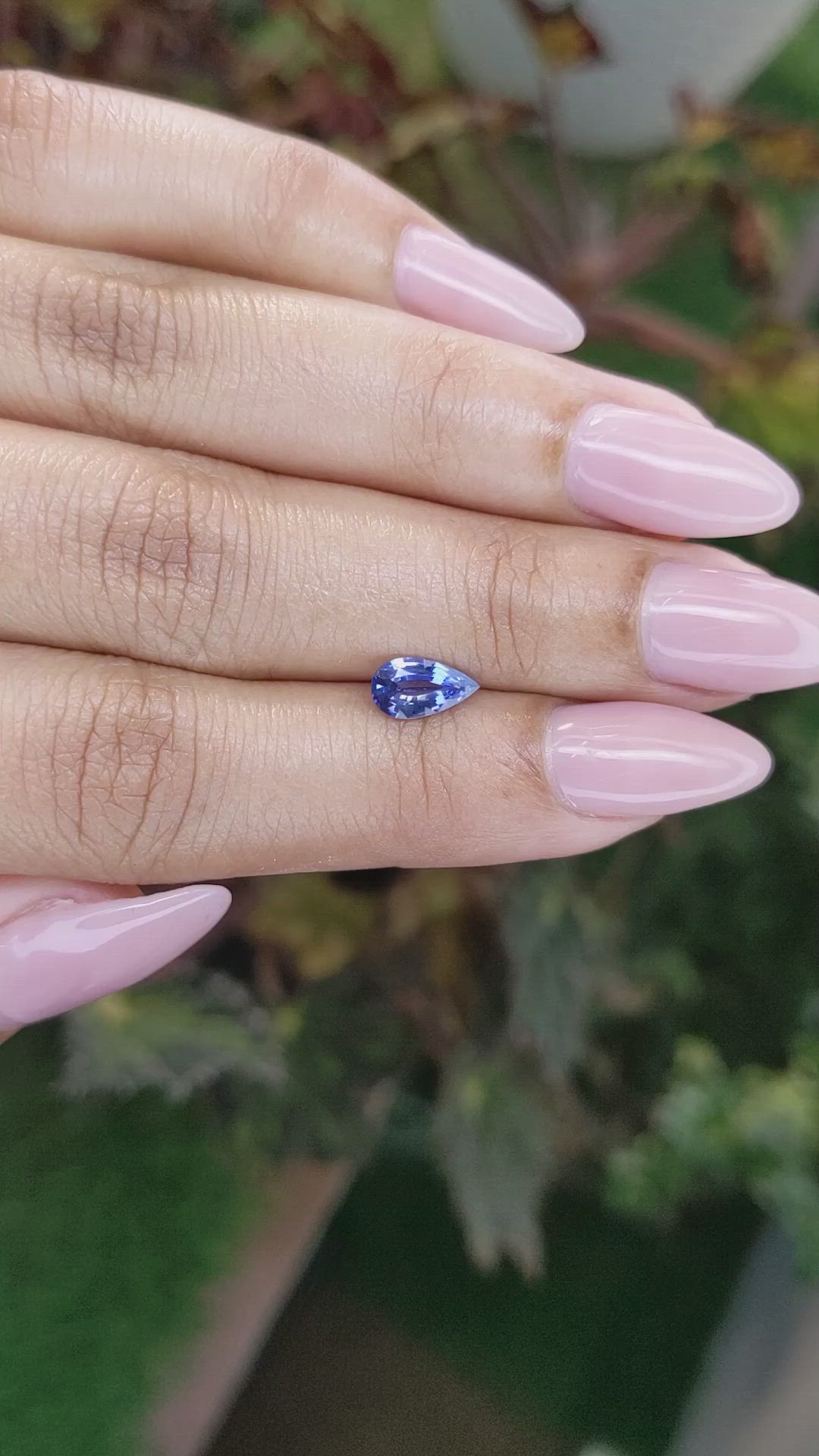 0.76 Ct. Blue Sapphire from Ceylon (Sri Lanka) Size Video