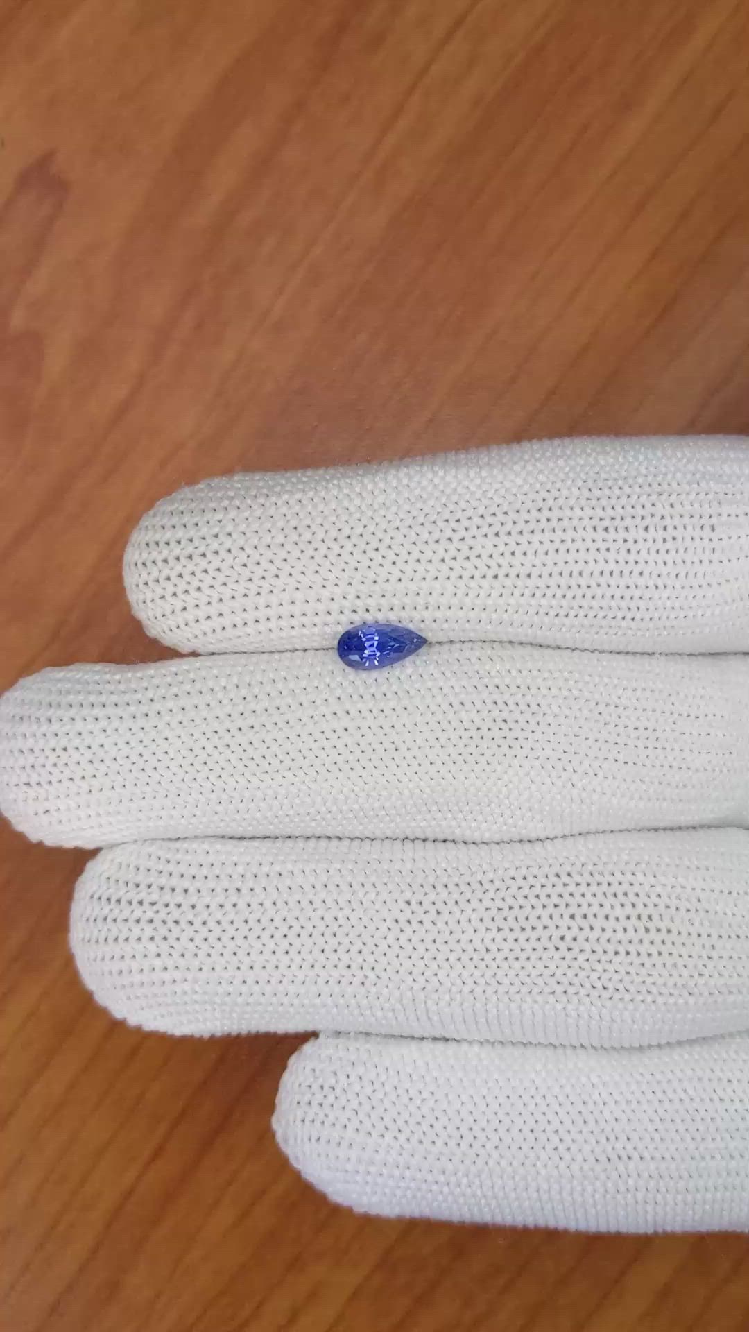 0.78 Ct. Blue Sapphire from Ceylon (Sri Lanka) Size Video