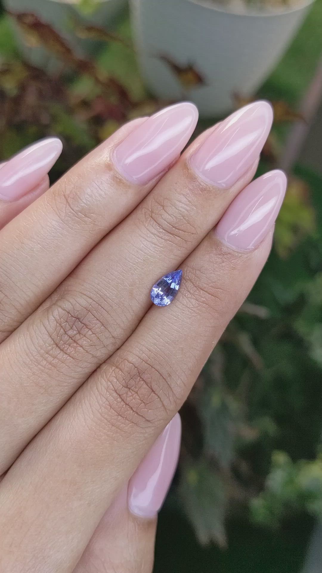 0.82 Ct. Blue Sapphire from Ceylon (Sri Lanka) Size Video