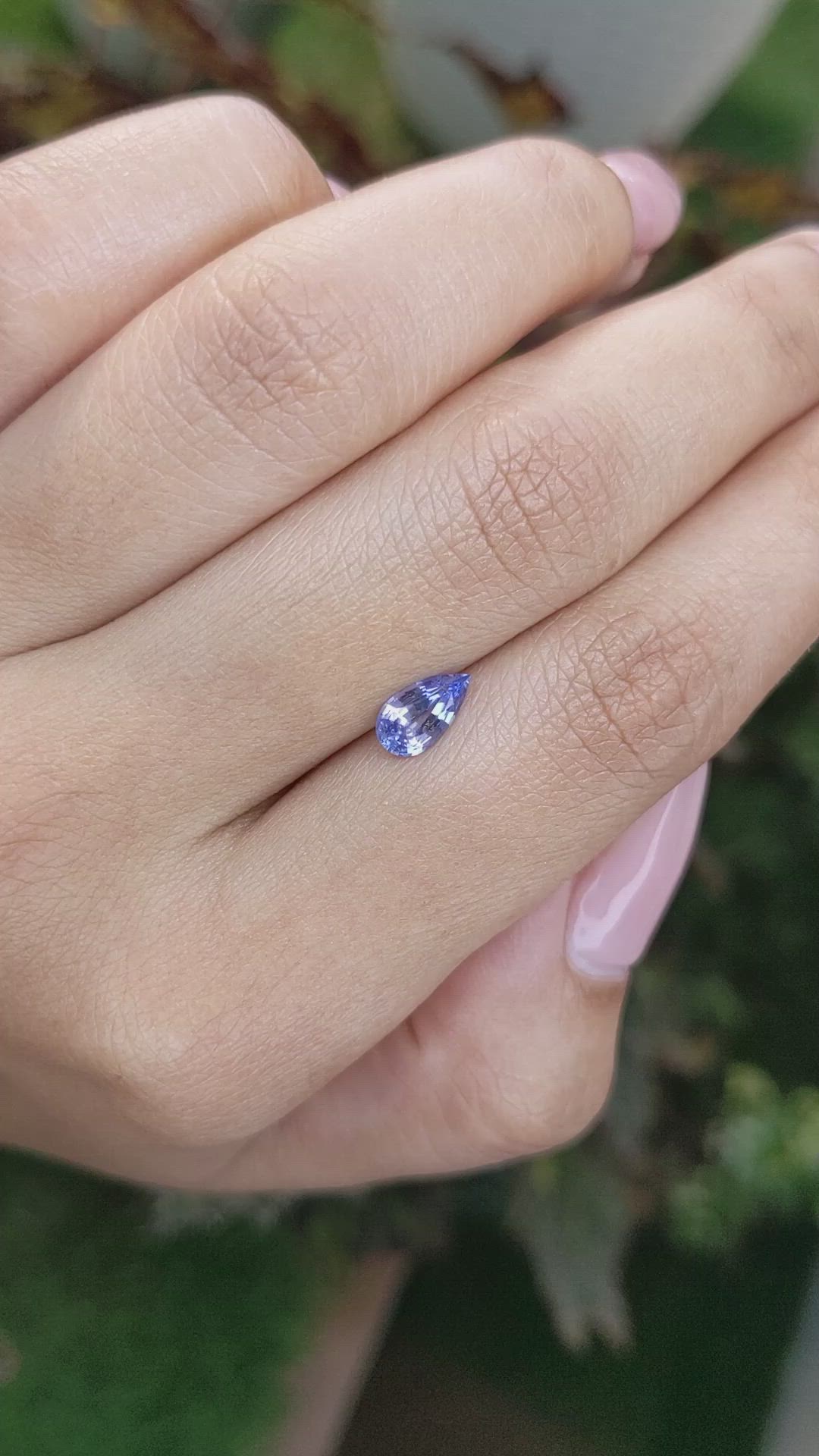 0.82 Ct. Blue Sapphire from Ceylon (Sri Lanka) Size Video