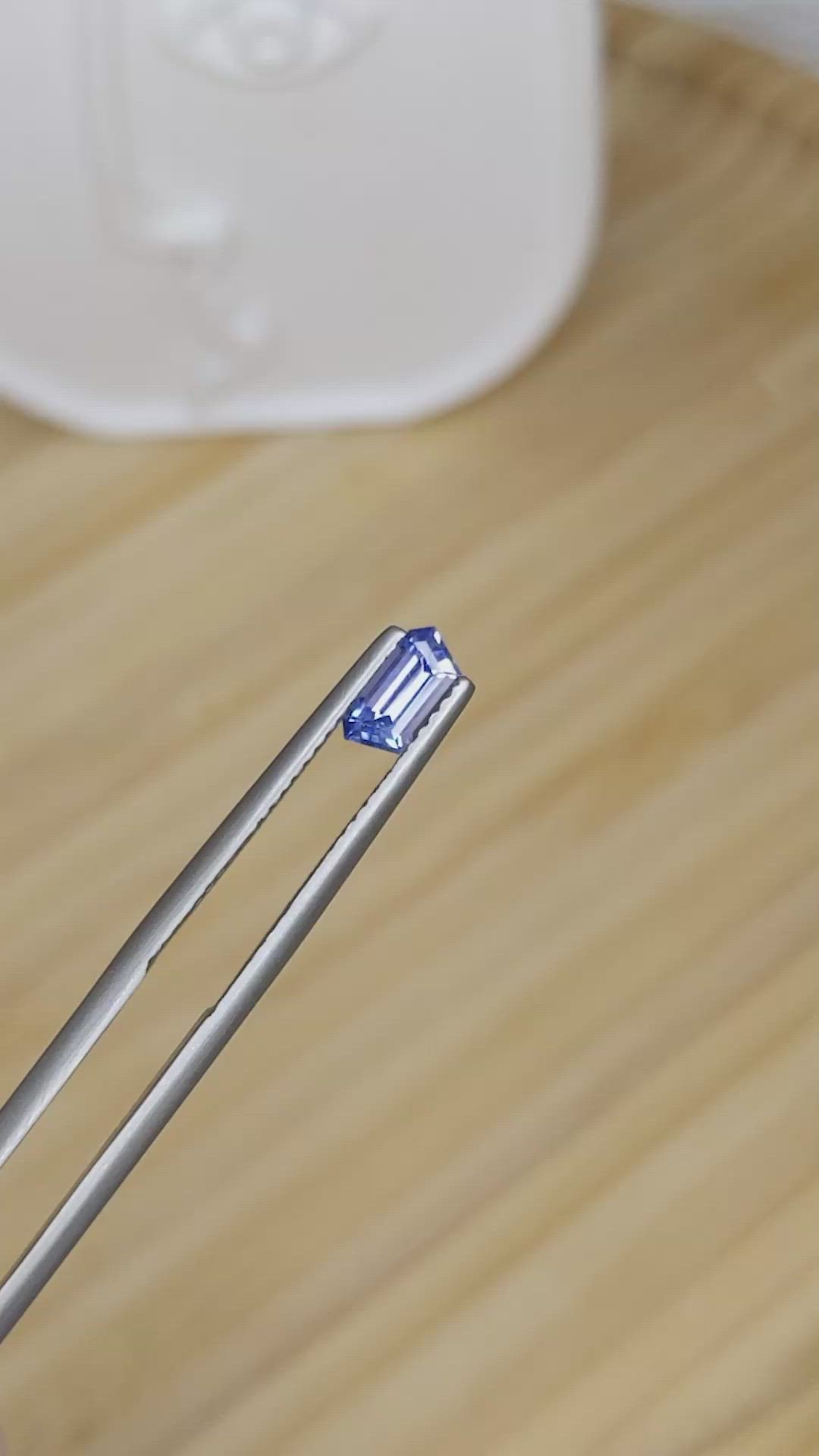 0.59 Ct. Blue Sapphire from Ceylon (Sri Lanka) Size Video
