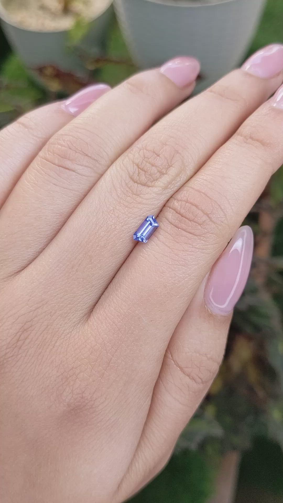 0.59 Ct. Blue Sapphire from Ceylon (Sri Lanka) Size Video