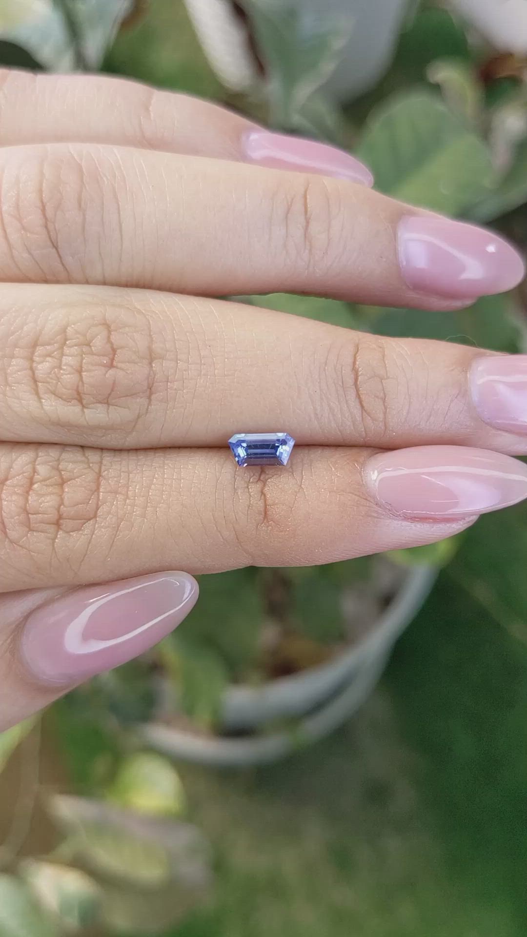 0.59 Ct. Blue Sapphire from Ceylon (Sri Lanka) Size Video