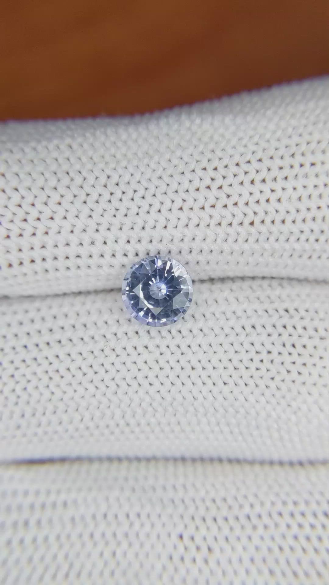 1.30 Ct. Blue Sapphire from Ceylon (Sri Lanka) Size Video