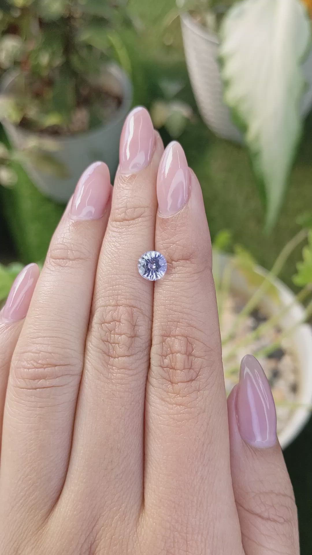 1.30 Ct. Blue Sapphire from Ceylon (Sri Lanka) Size Video