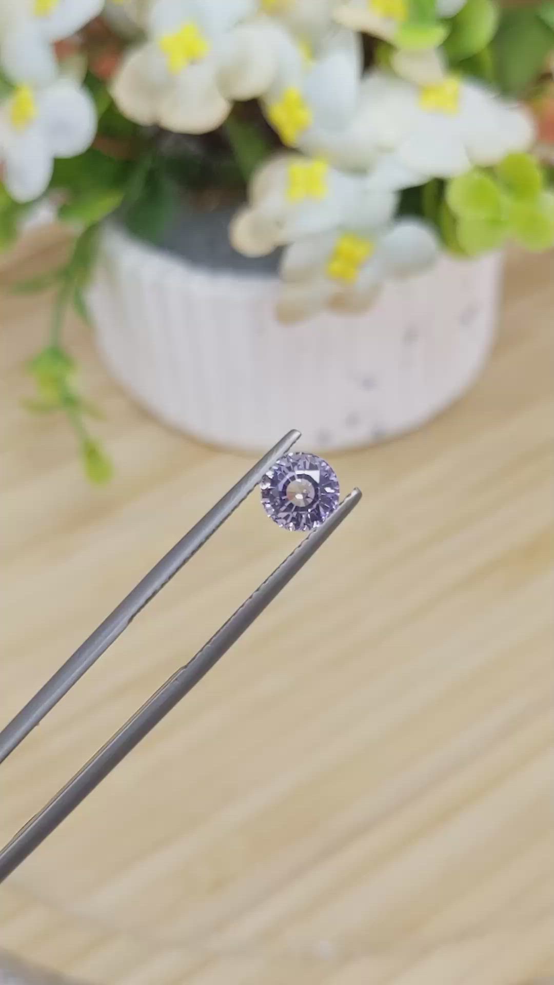 1.45 Ct. Violet Sapphire from Ceylon (Sri Lanka) Size Video