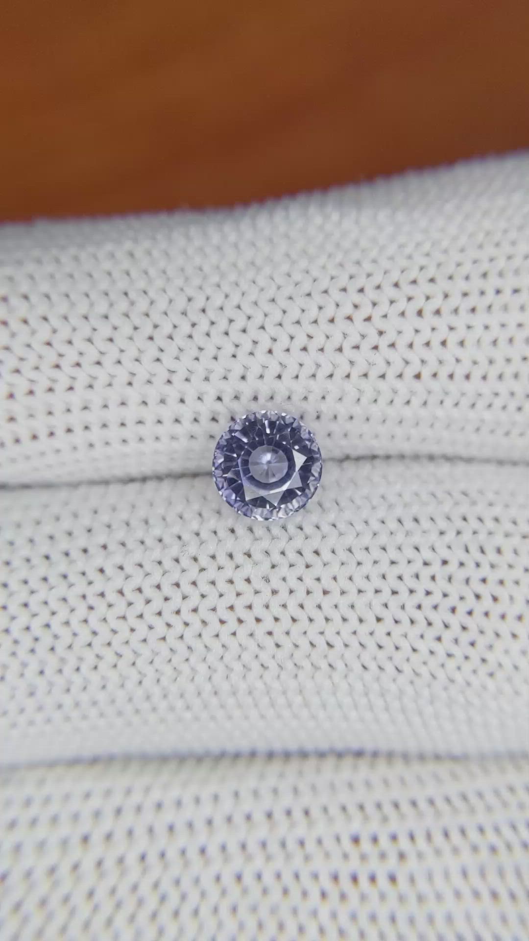 1.45 Ct. Violet Sapphire from Ceylon (Sri Lanka) Size Video