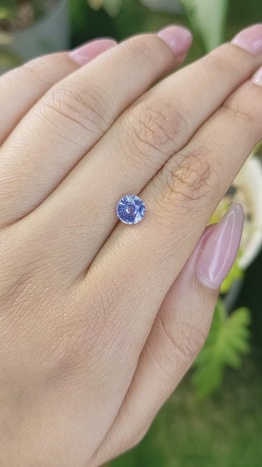 1.29 Ct. Blue Sapphire from Ceylon (Sri Lanka) Size Video