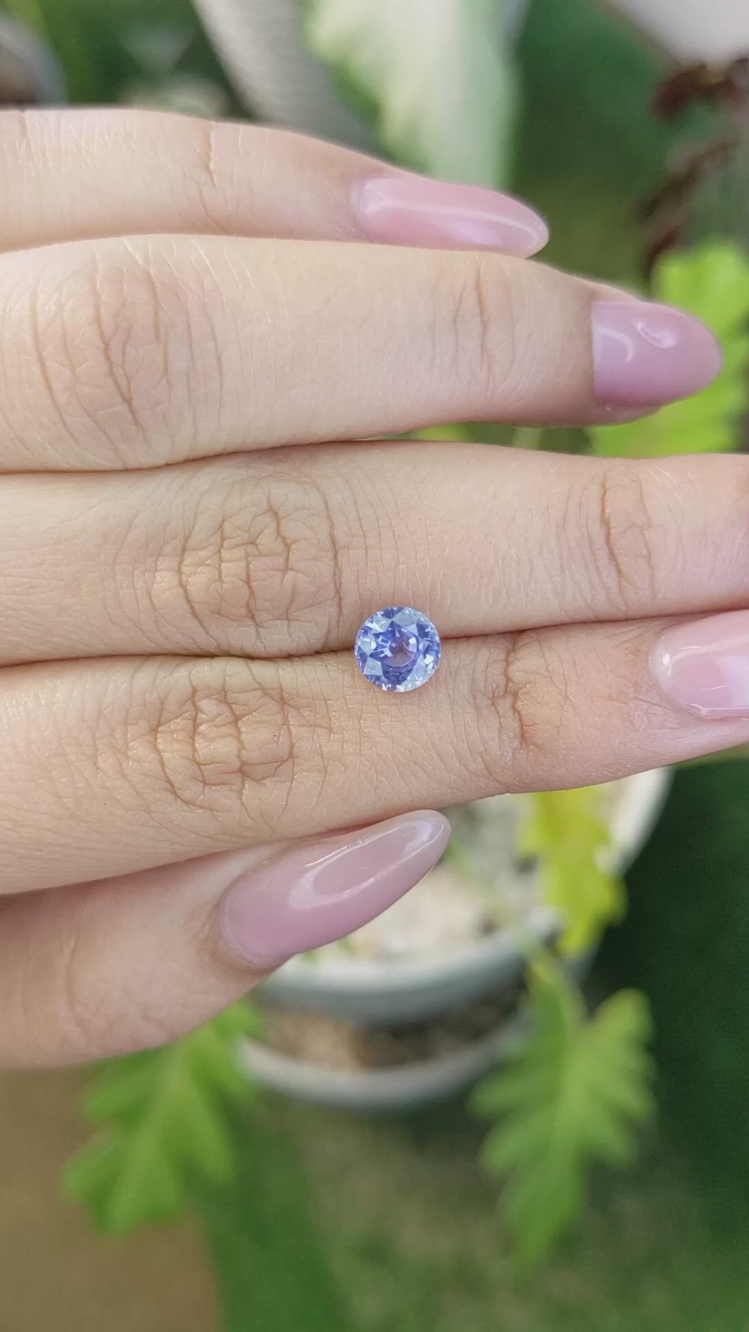 1.29 Ct. Blue Sapphire from Ceylon (Sri Lanka) Size Video