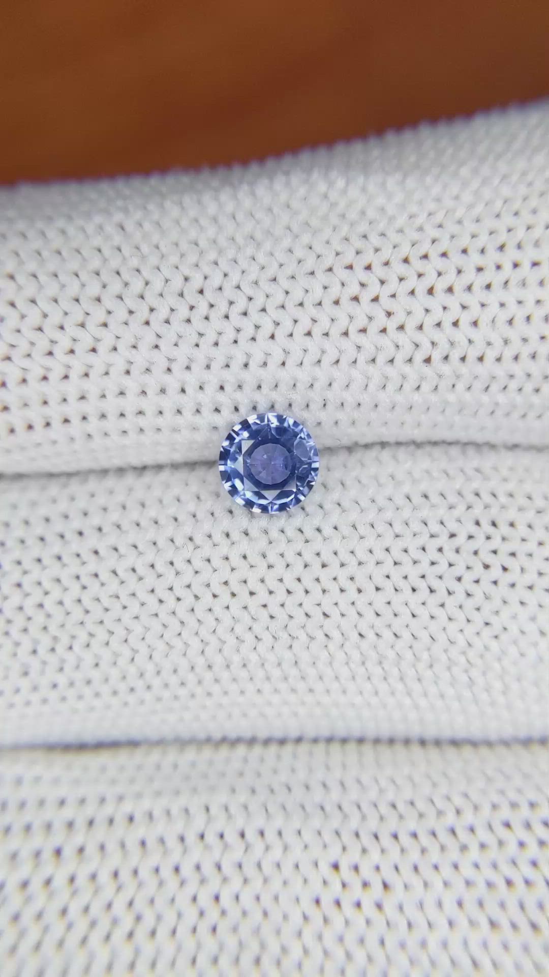 0.73 Ct. Blue Sapphire from Ceylon (Sri Lanka) Size Video