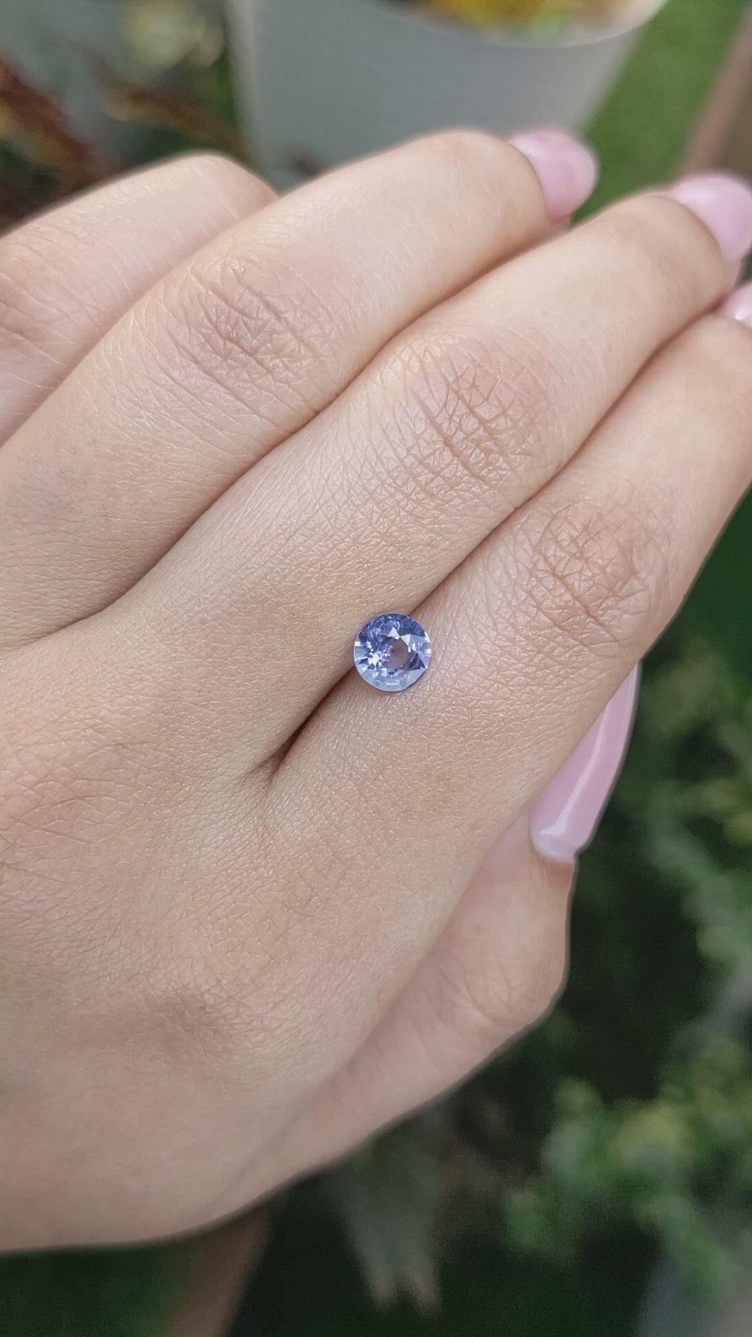 0.80 Ct. Blue Sapphire from Ceylon (Sri Lanka) Size Video