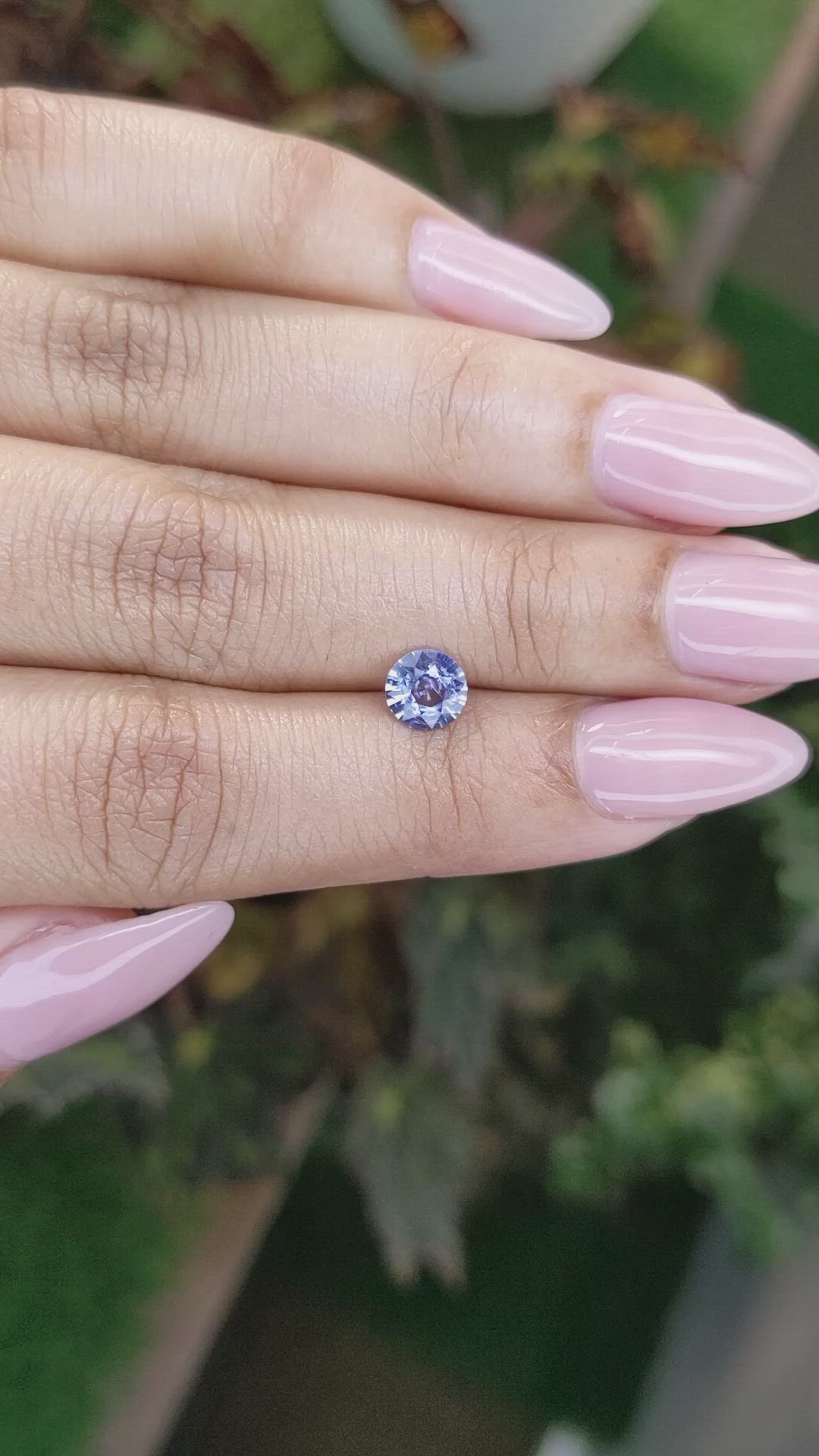 0.80 Ct. Blue Sapphire from Ceylon (Sri Lanka) Size Video