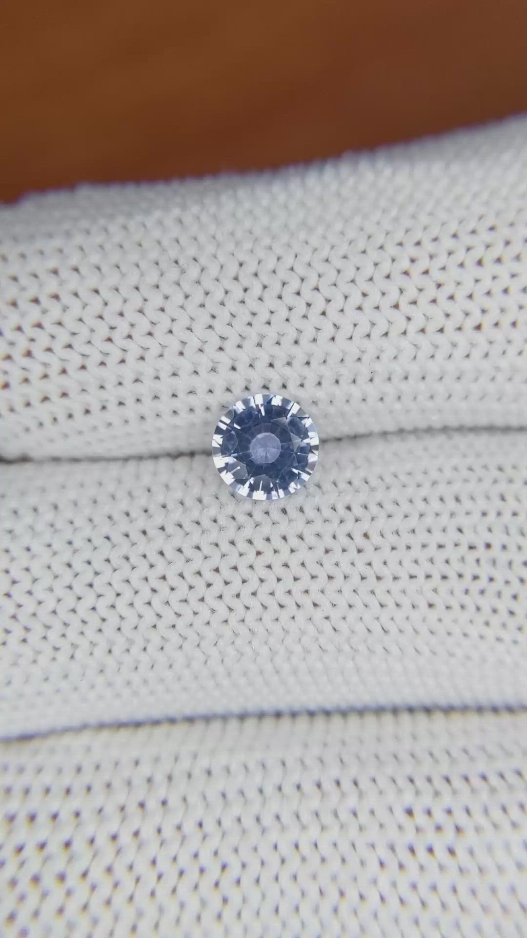 1.01 Ct. Blue Sapphire from Ceylon (Sri Lanka) Size Video