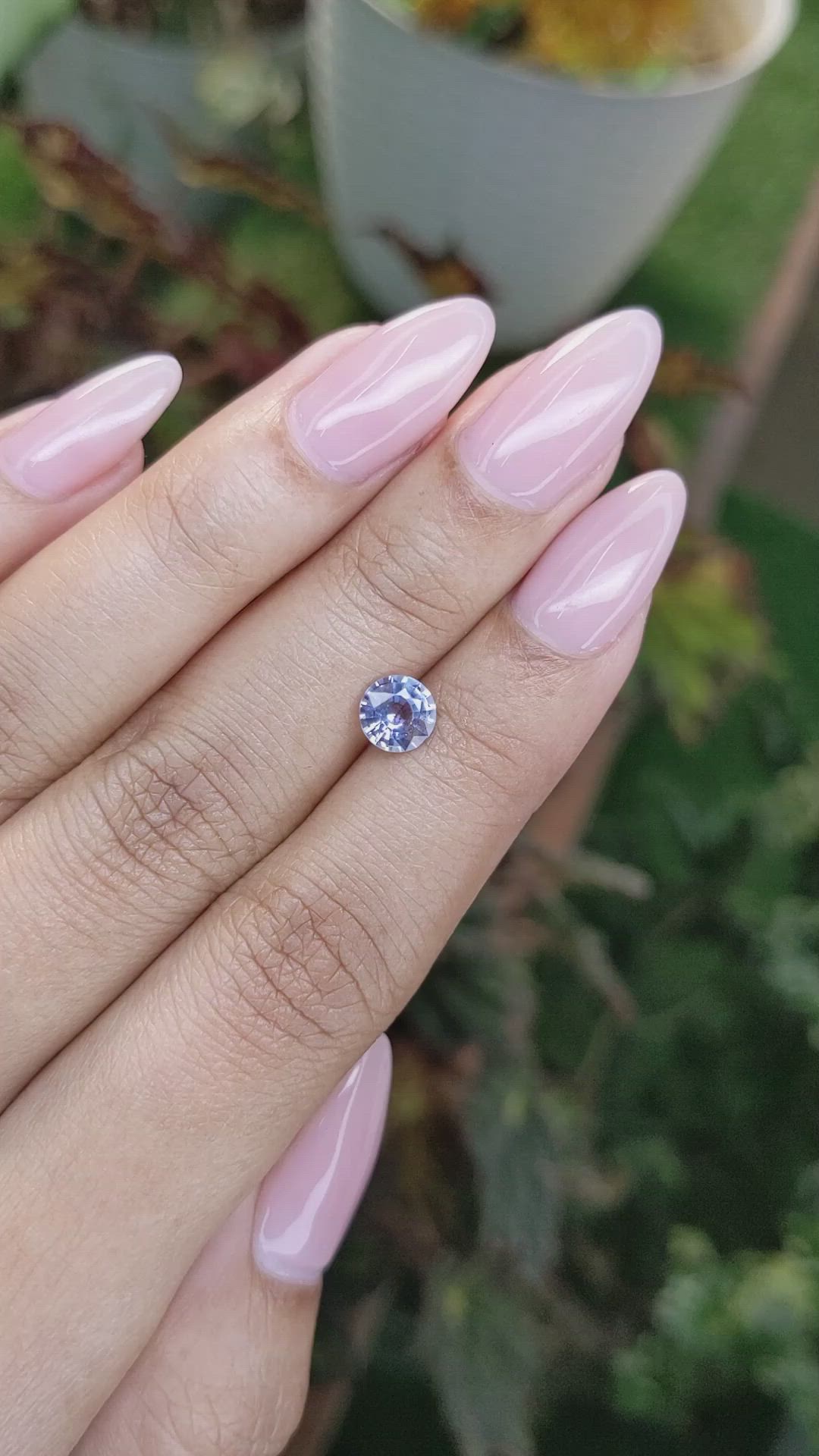 1.01 Ct. Blue Sapphire from Ceylon (Sri Lanka) Size Video