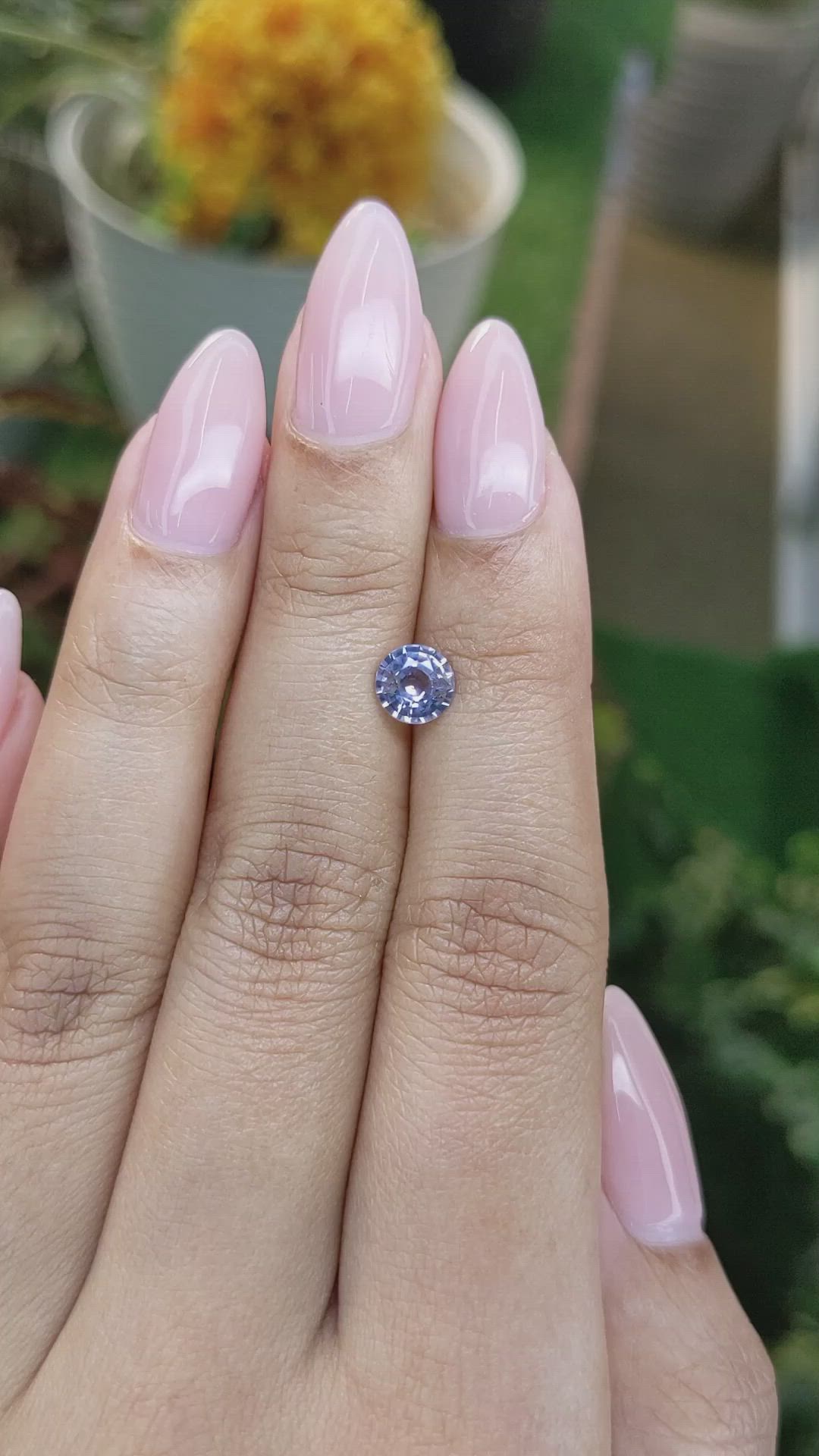 1.01 Ct. Blue Sapphire from Ceylon (Sri Lanka) Size Video