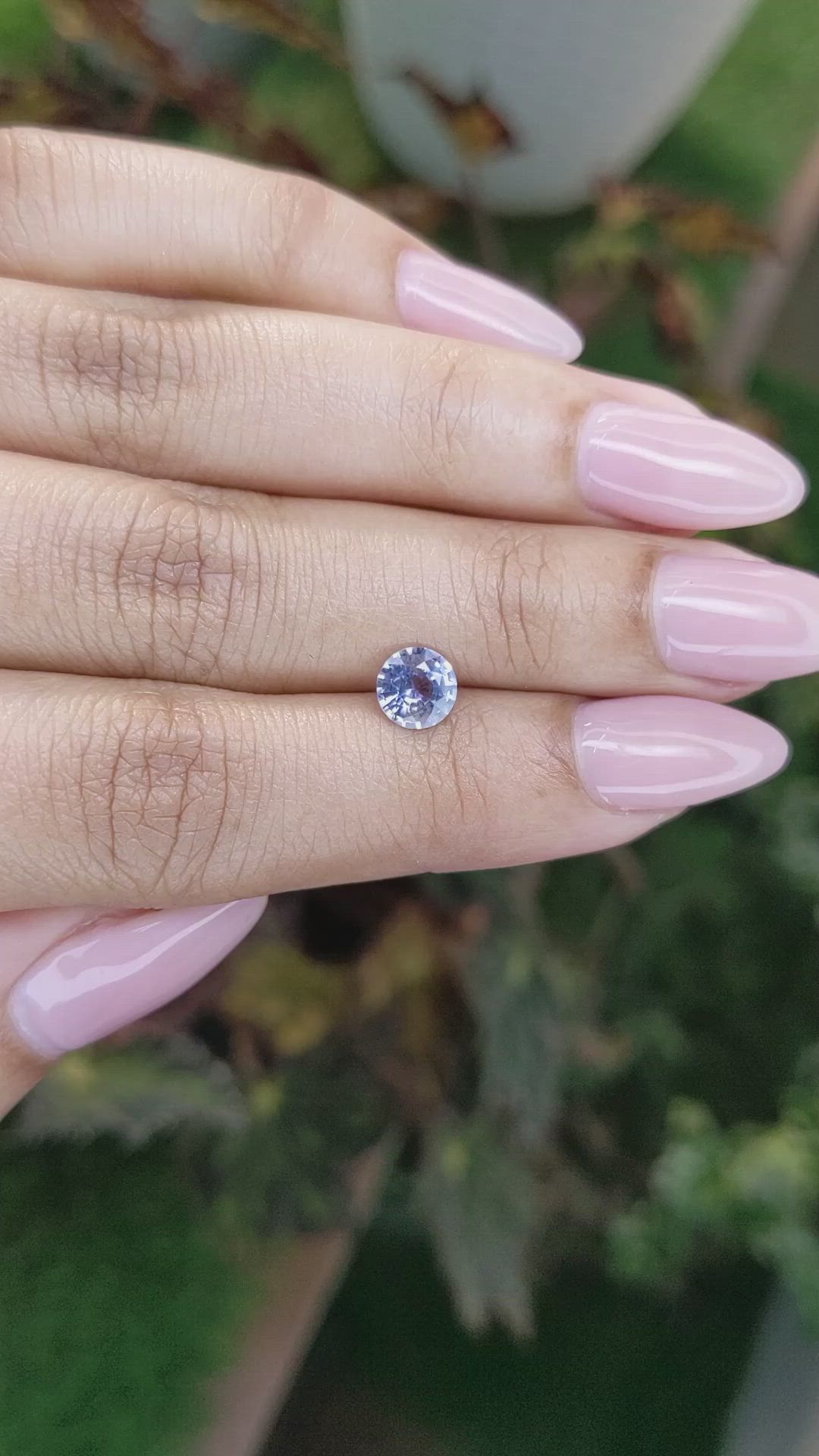 1.01 Ct. Blue Sapphire from Ceylon (Sri Lanka) Size Video