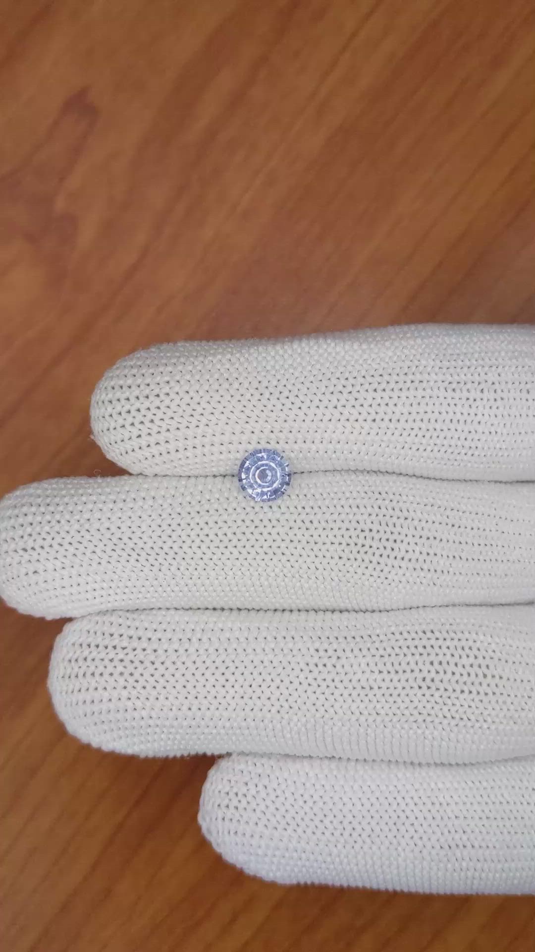 1.01 Ct. Blue Sapphire from Ceylon (Sri Lanka) Size Video