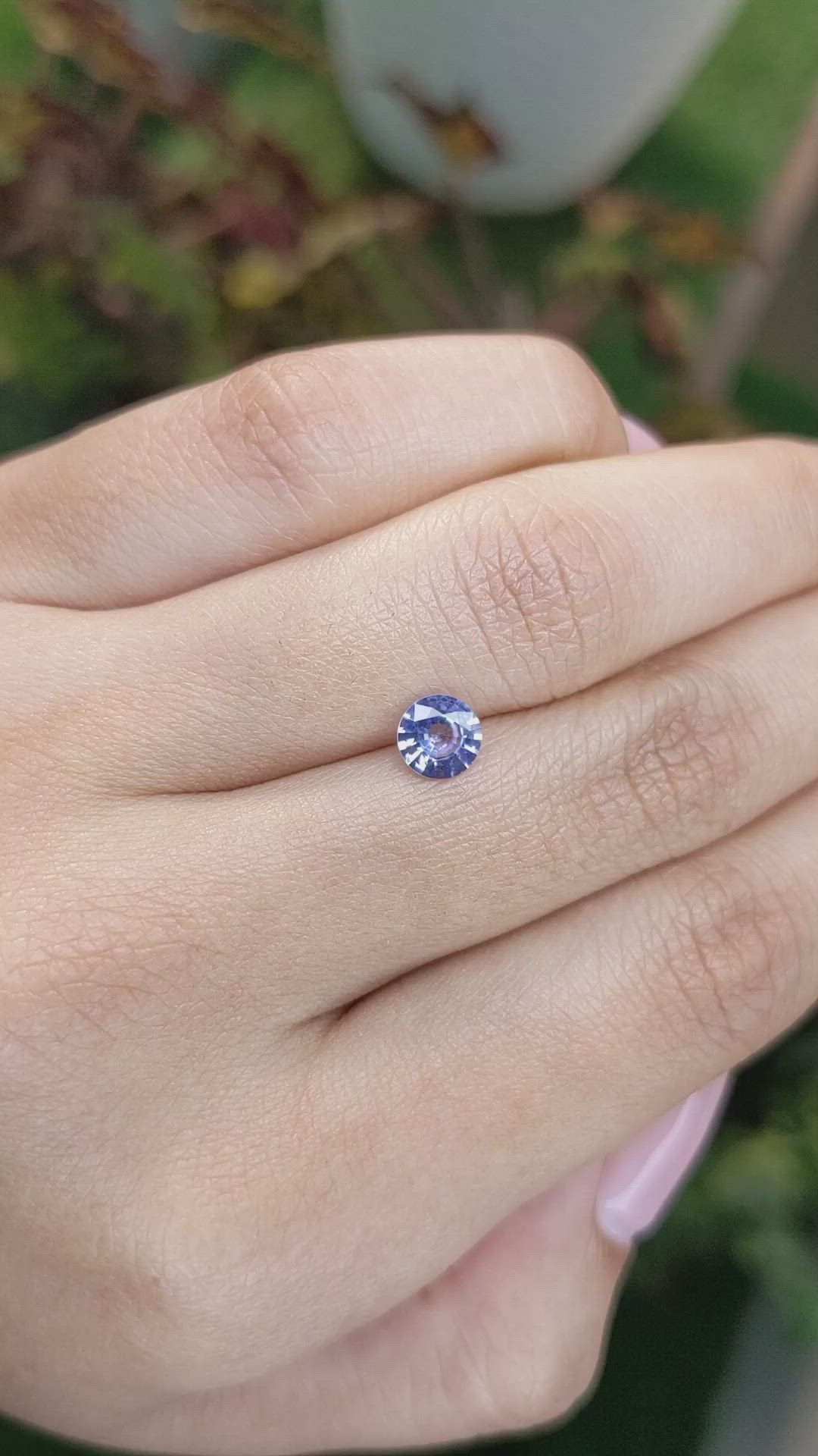 0.68 Ct. Blue Sapphire from Ceylon (Sri Lanka) Size Video