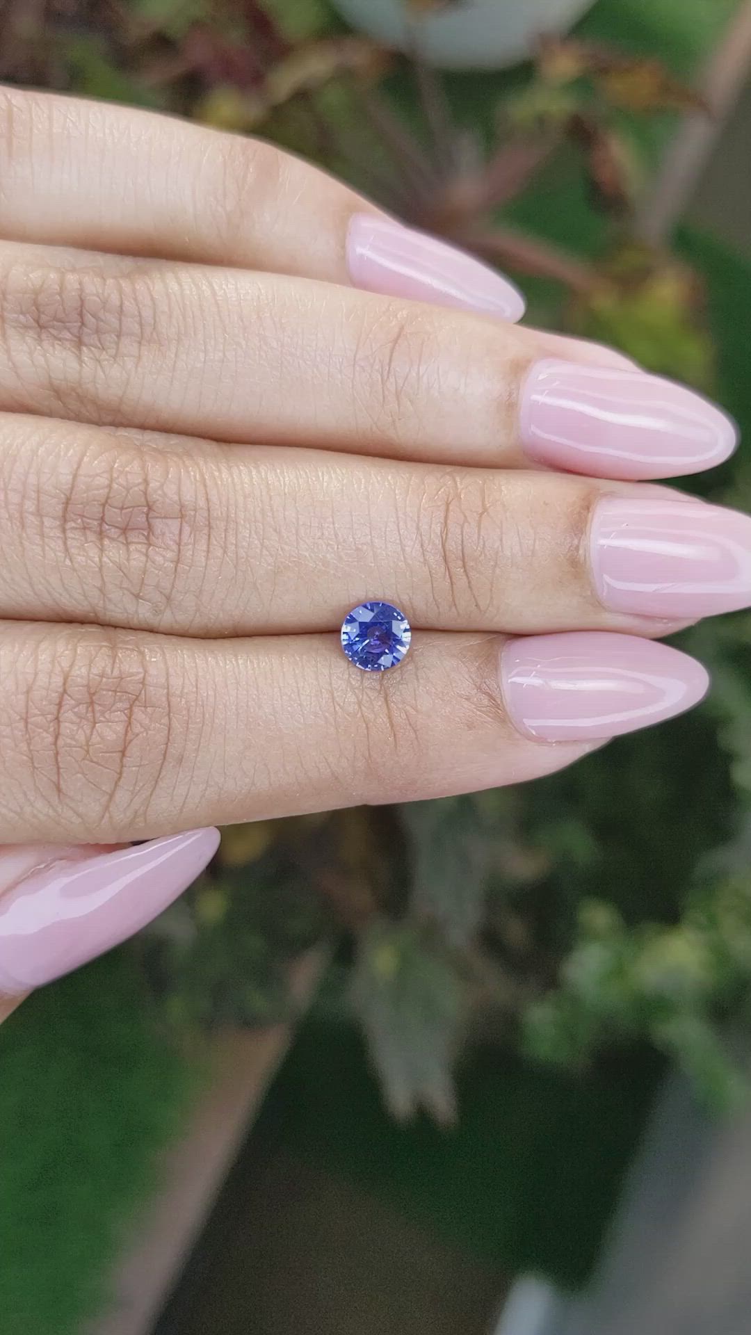 0.66 Ct. Blue Sapphire from Ceylon (Sri Lanka) Size Video