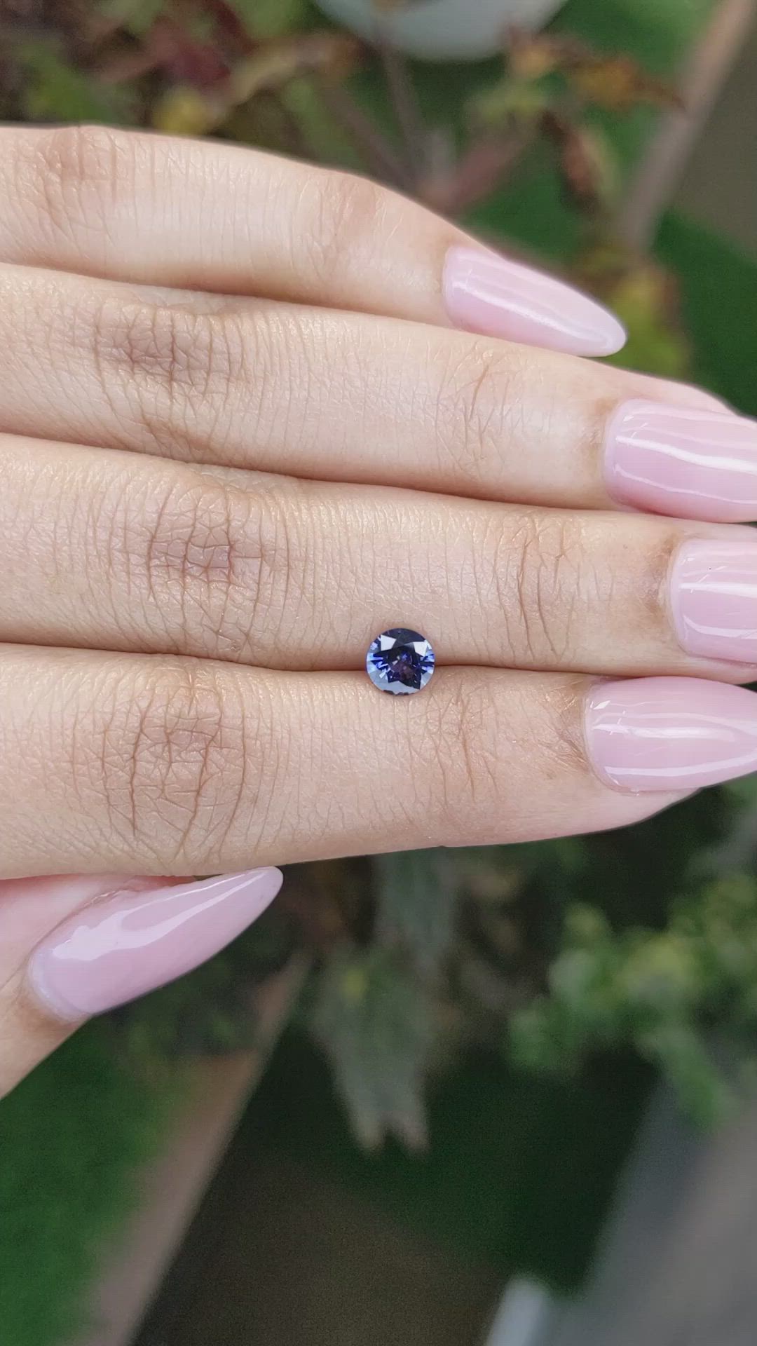 0.57 Ct. Blue Sapphire from Ceylon (Sri Lanka) Size Video
