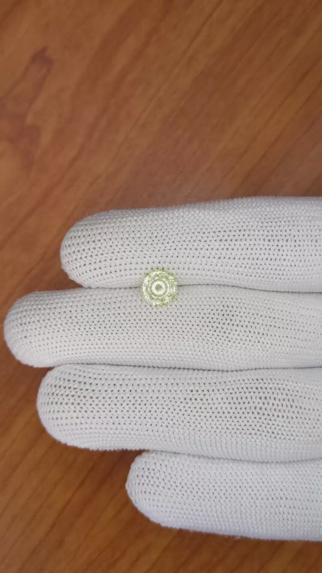 1.55 Ct. Yellow Sapphire from Ceylon (Sri Lanka) Size Video