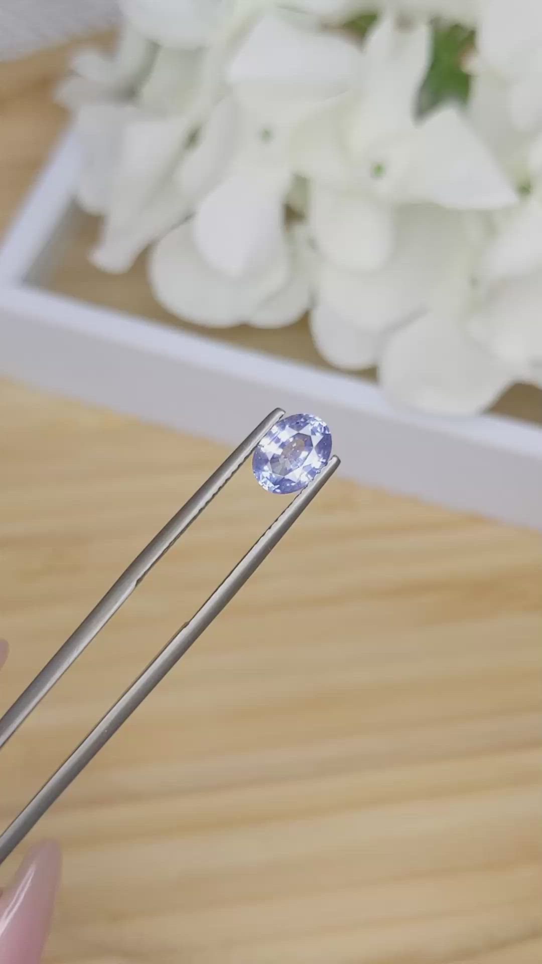 1.47 Ct. Blue Sapphire from Ceylon (Sri Lanka) Size Video