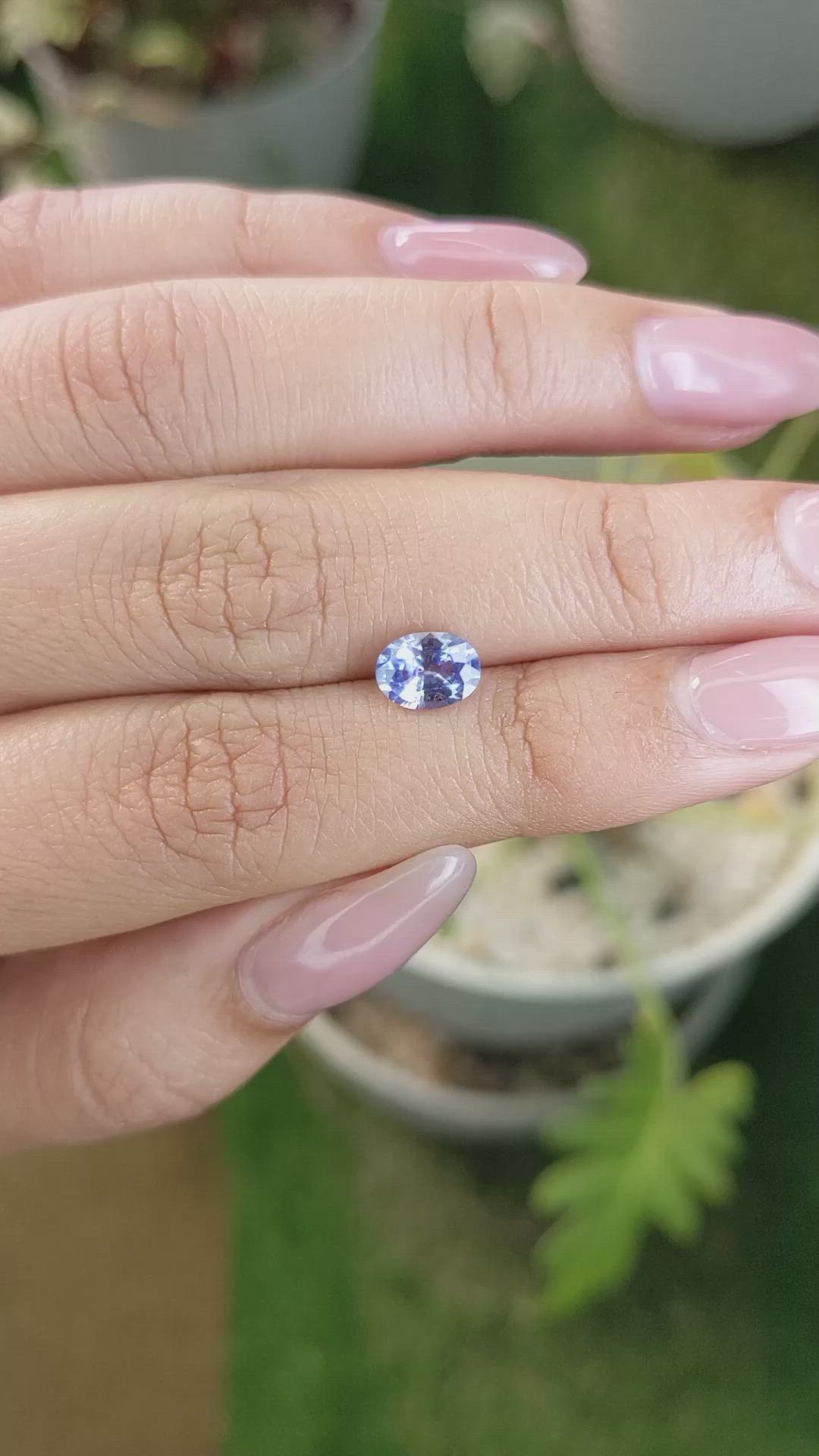 1.17 Ct. Blue Sapphire from Ceylon (Sri Lanka) Size Video
