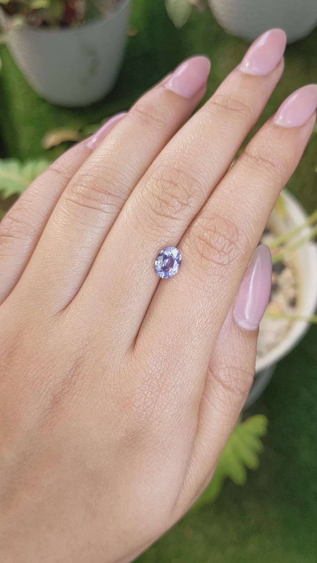 1.13 Ct. Blue Sapphire from Ceylon (Sri Lanka) Size Video