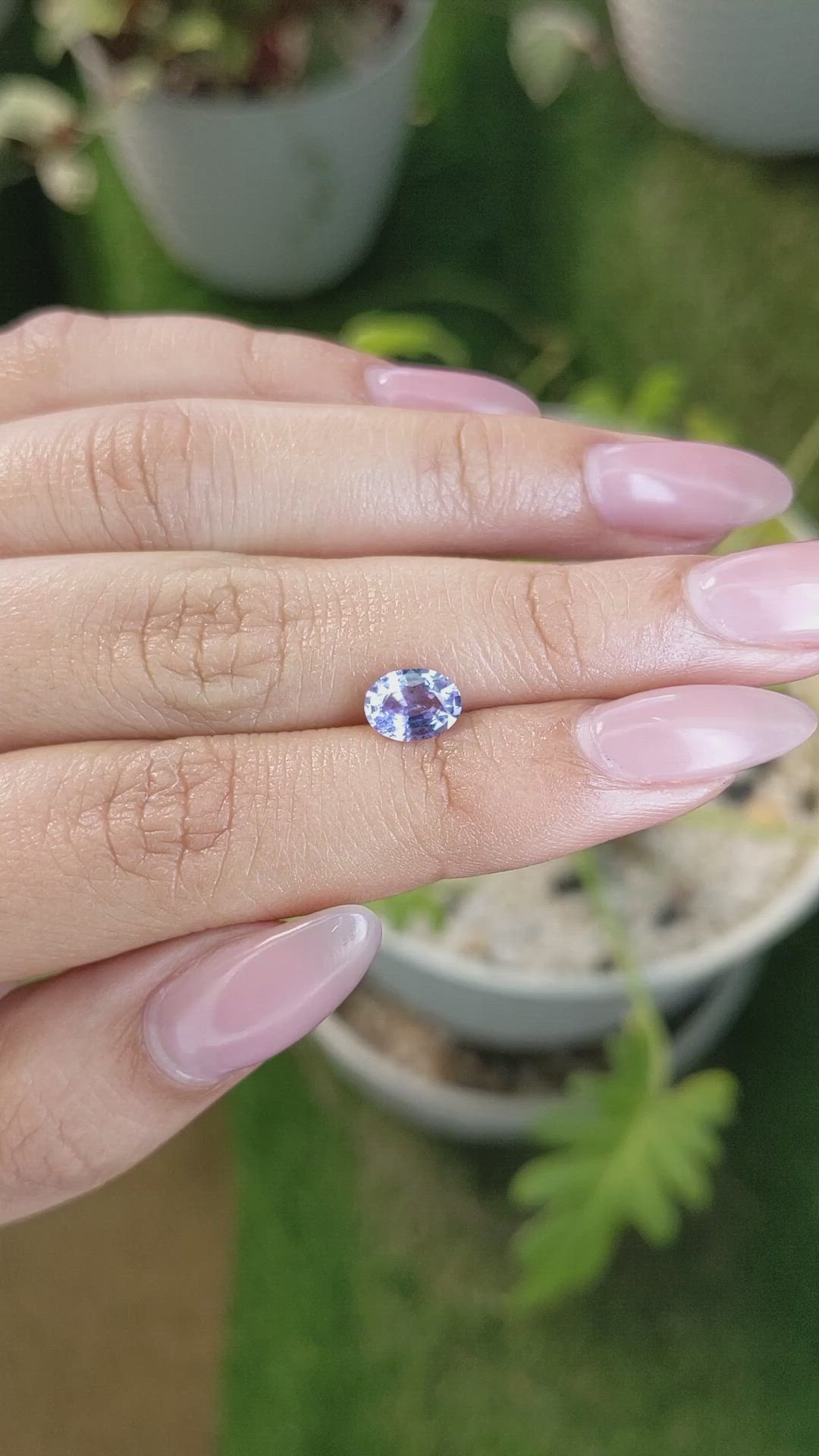 1.13 Ct. Blue Sapphire from Ceylon (Sri Lanka) Size Video