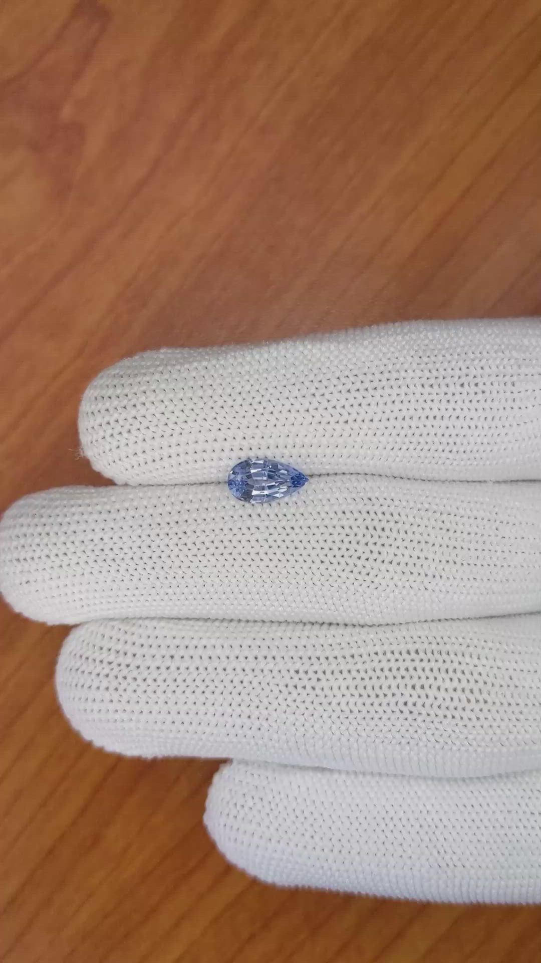 1.40 Ct. Blue Sapphire from Ceylon (Sri Lanka) Size Video