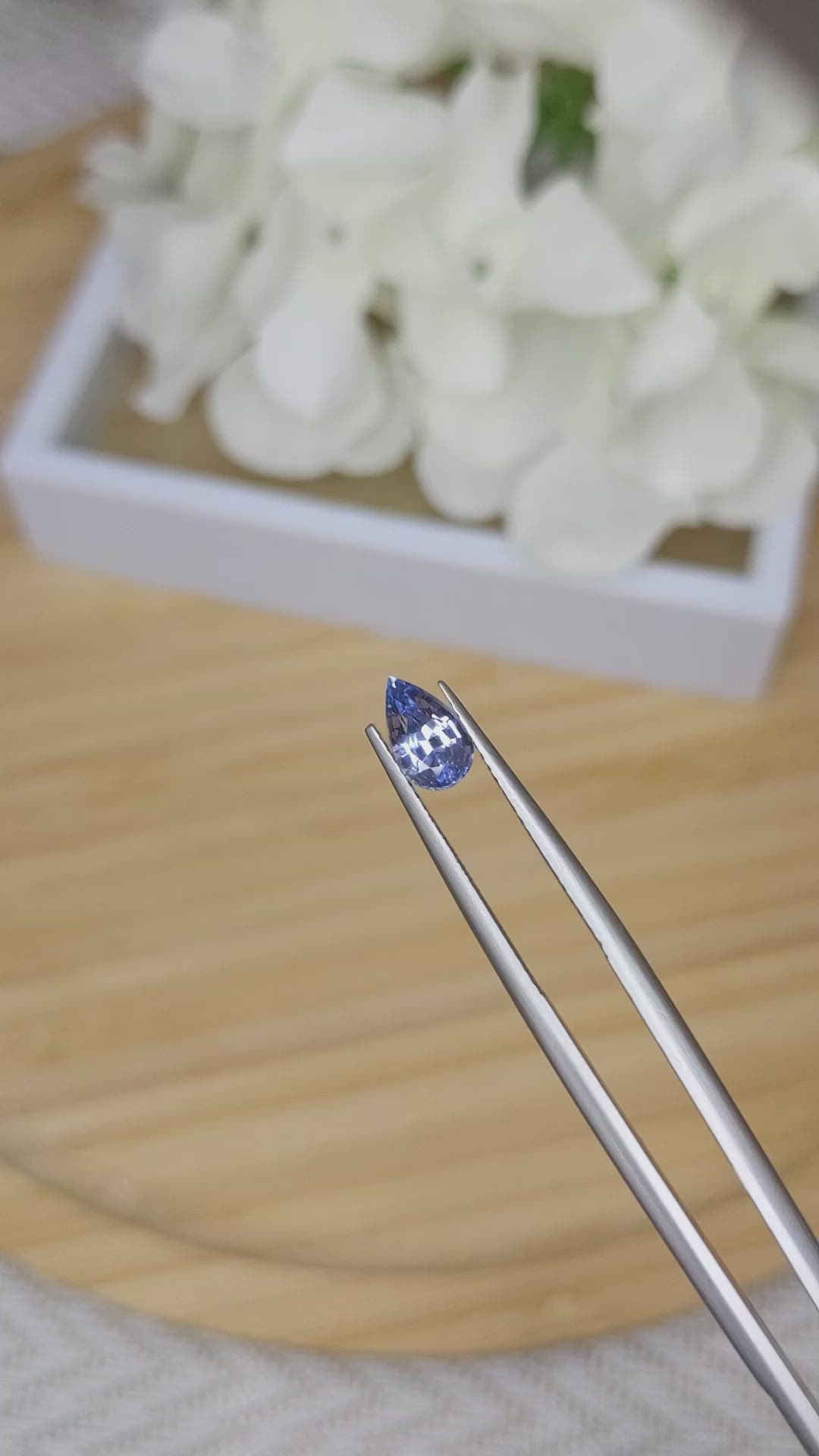 1.08 Ct. Blue Sapphire from Ceylon (Sri Lanka) Size Video