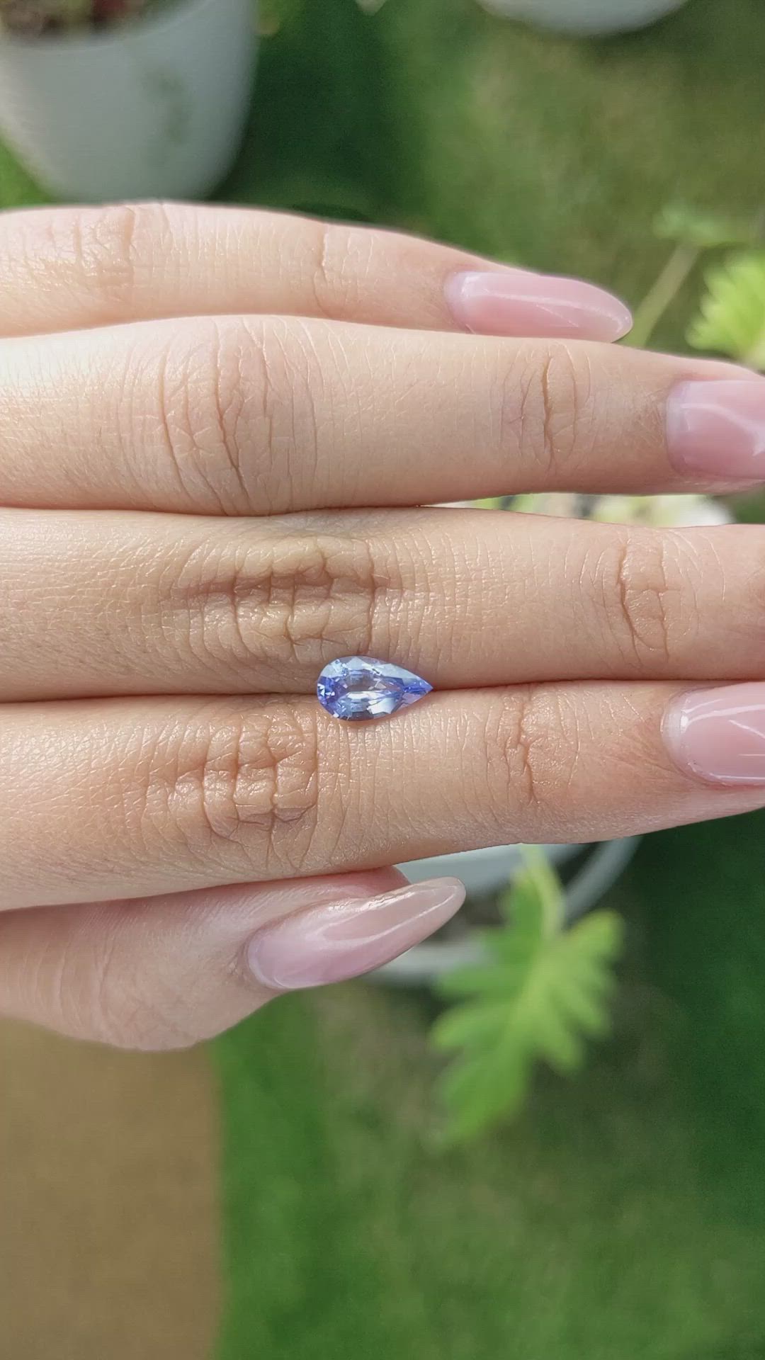 1.13 Ct. Blue Sapphire from Ceylon (Sri Lanka) Size Video