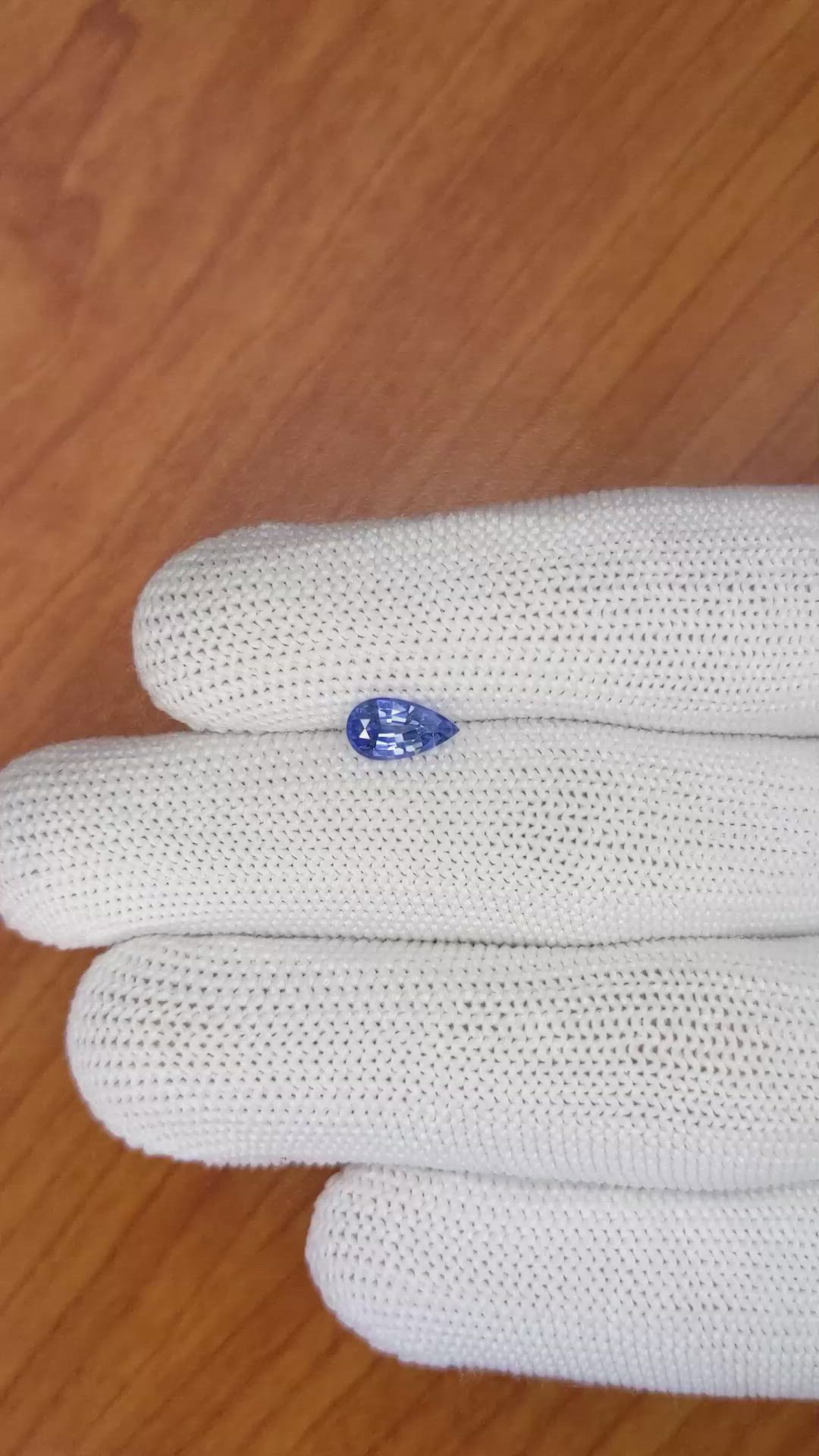 0.86 Ct. Blue Sapphire from Ceylon (Sri Lanka) Size Video