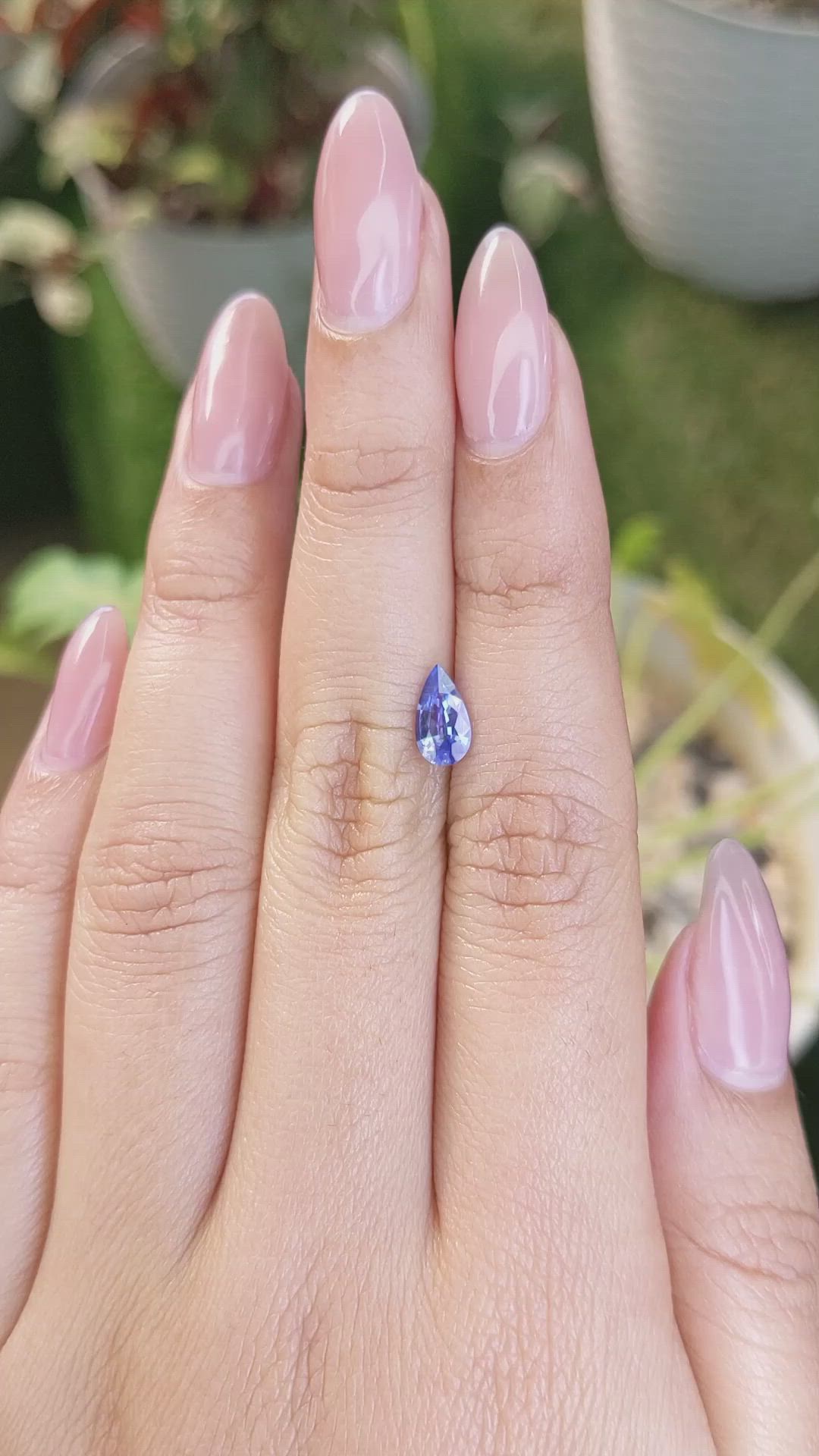 0.86 Ct. Blue Sapphire from Ceylon (Sri Lanka) Size Video