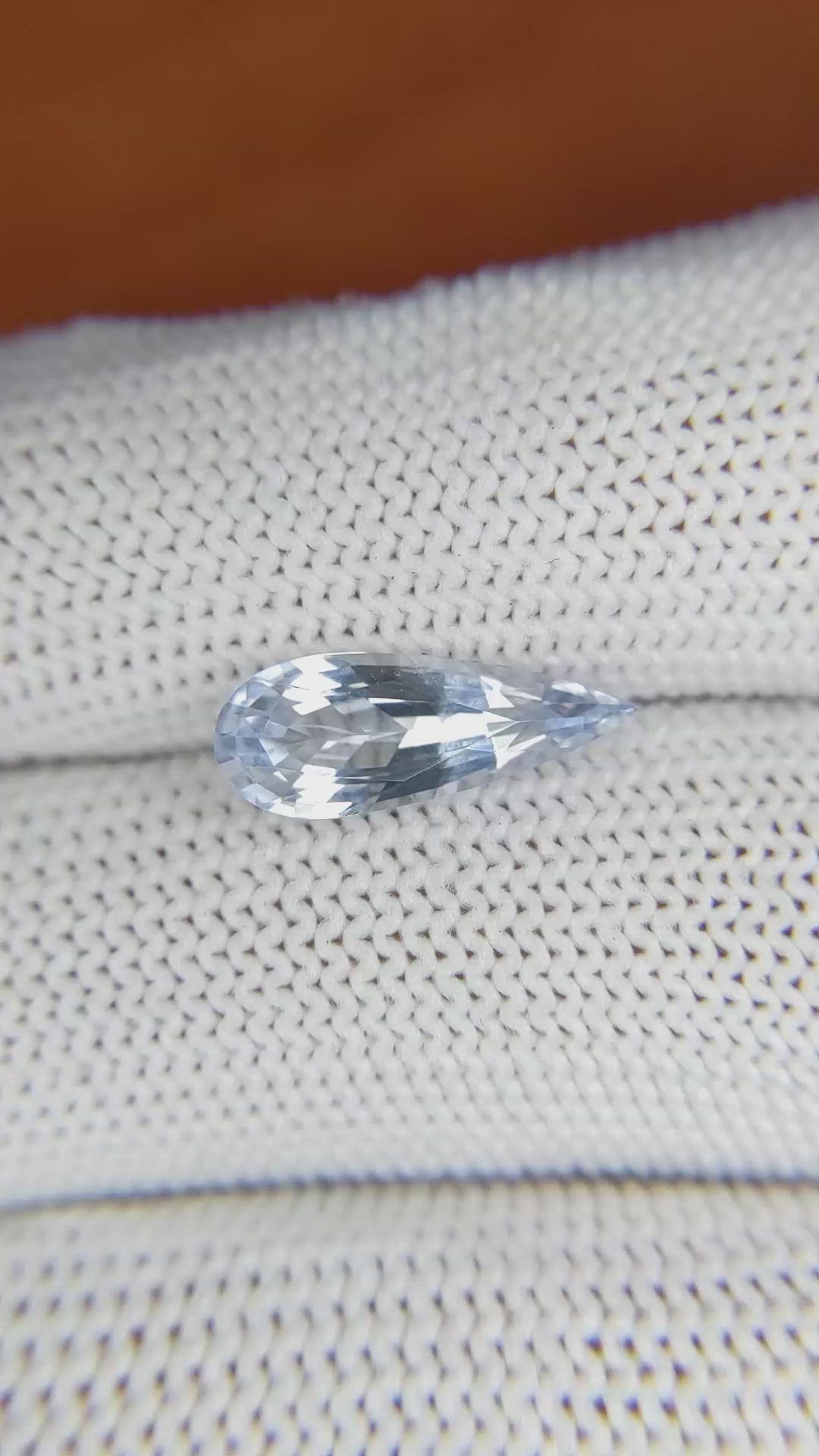 2.44 Ct. Blue Sapphire from Ceylon (Sri Lanka) Size Video