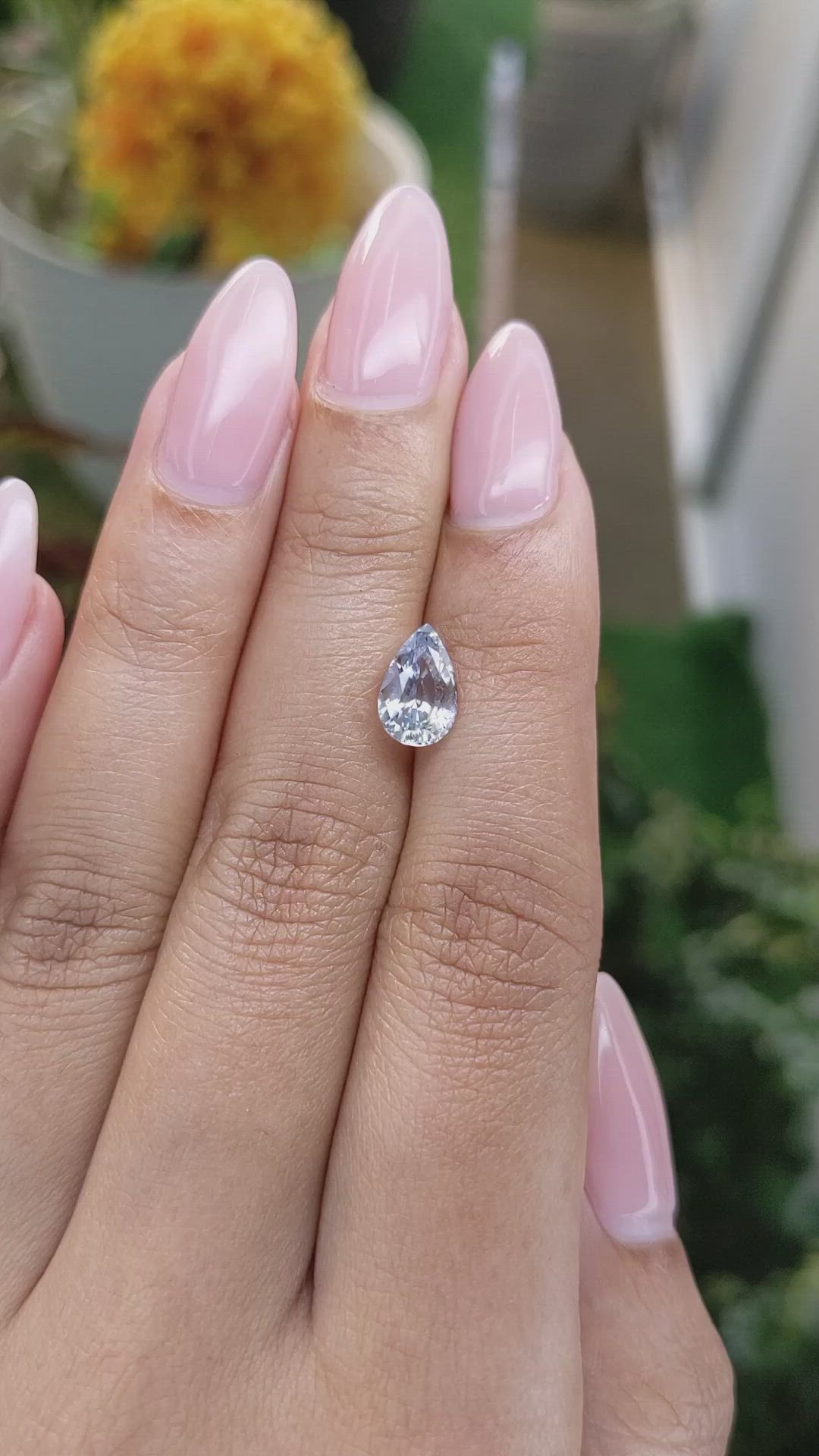 1.96 Ct. Bi Color Sapphire from Ceylon (Sri Lanka) Size Video