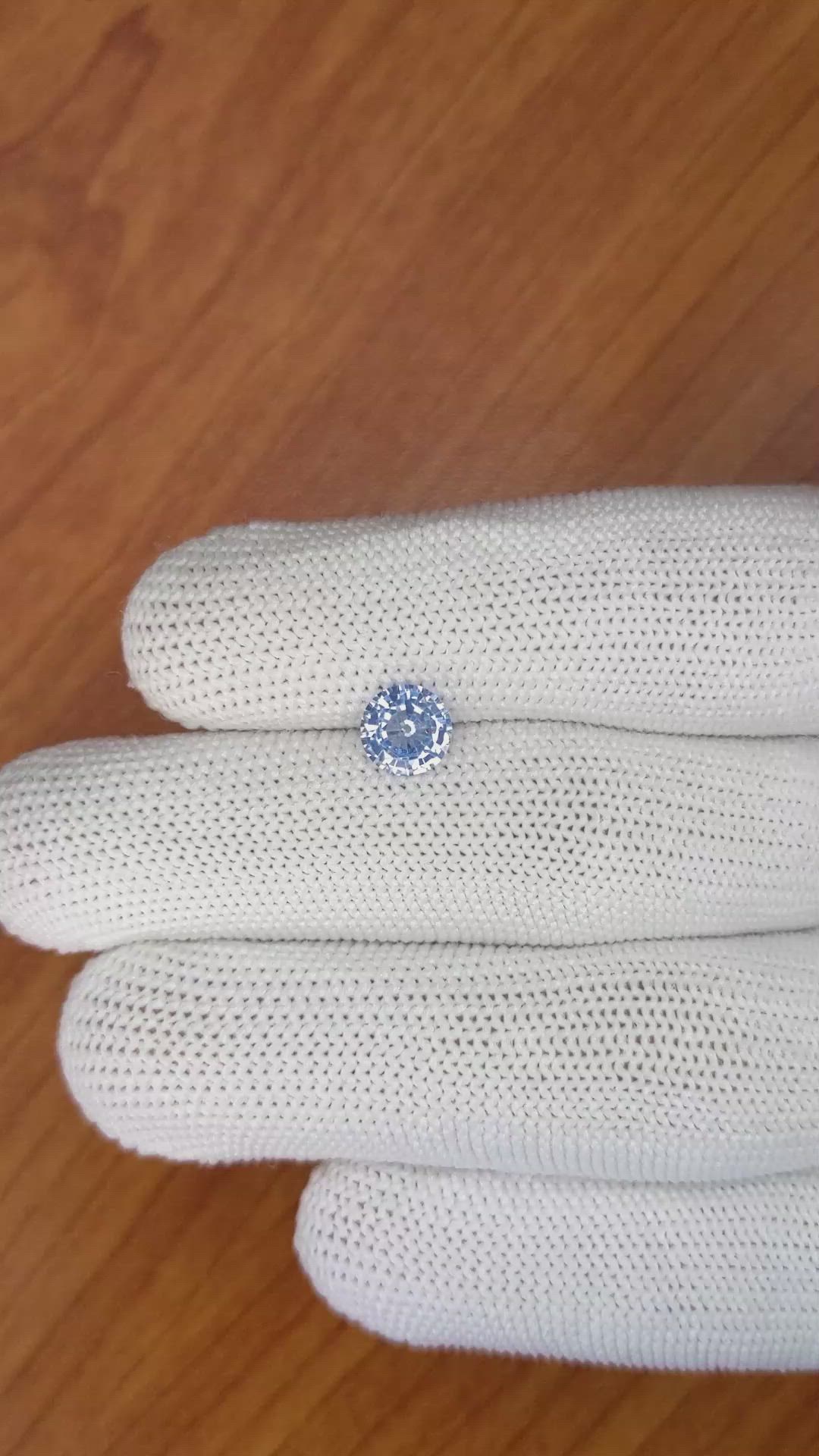 1.40 Ct. Blue Sapphire from Ceylon (Sri Lanka) Size Video