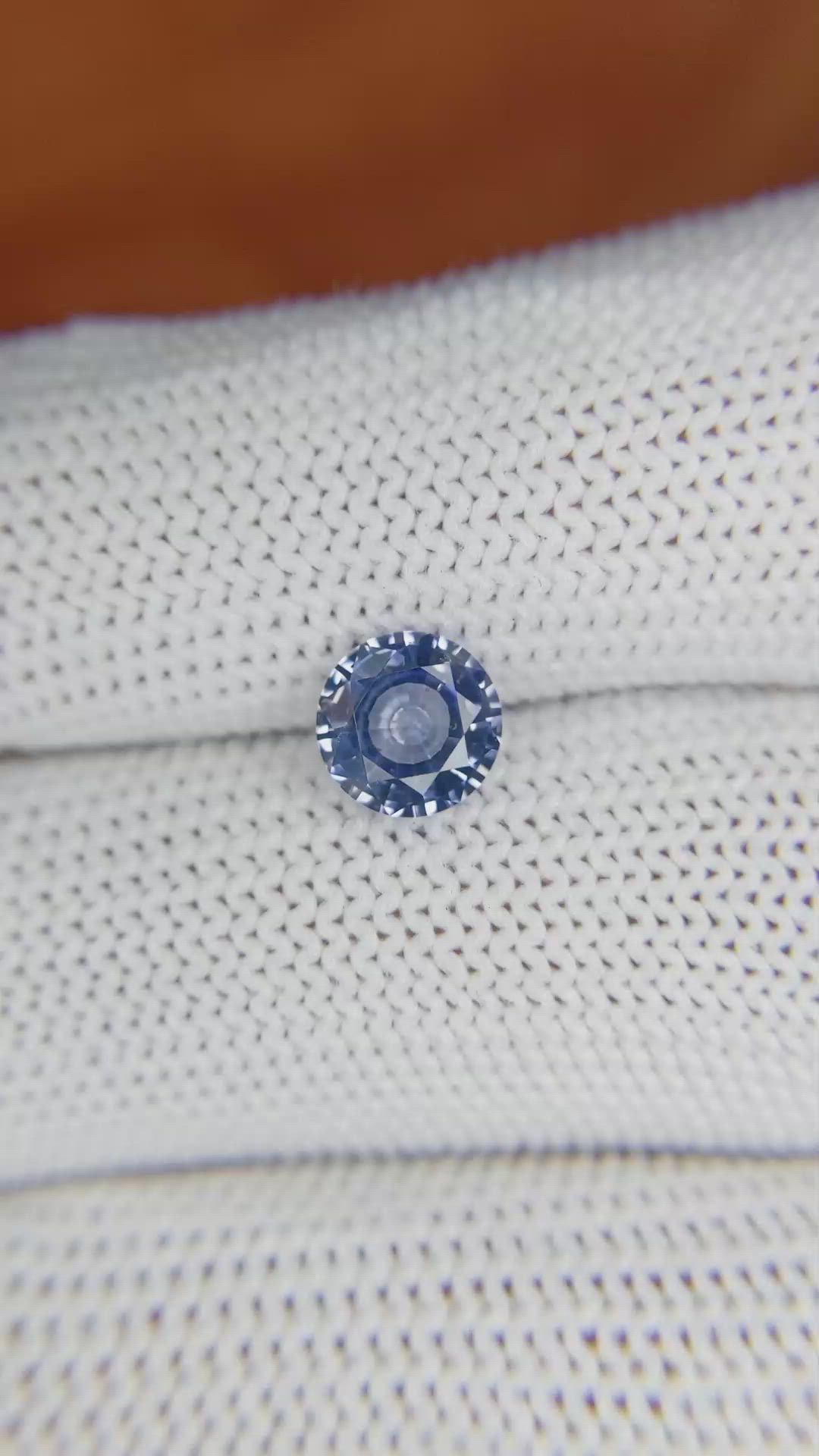 1.40 Ct. Blue Sapphire from Ceylon (Sri Lanka) Size Video