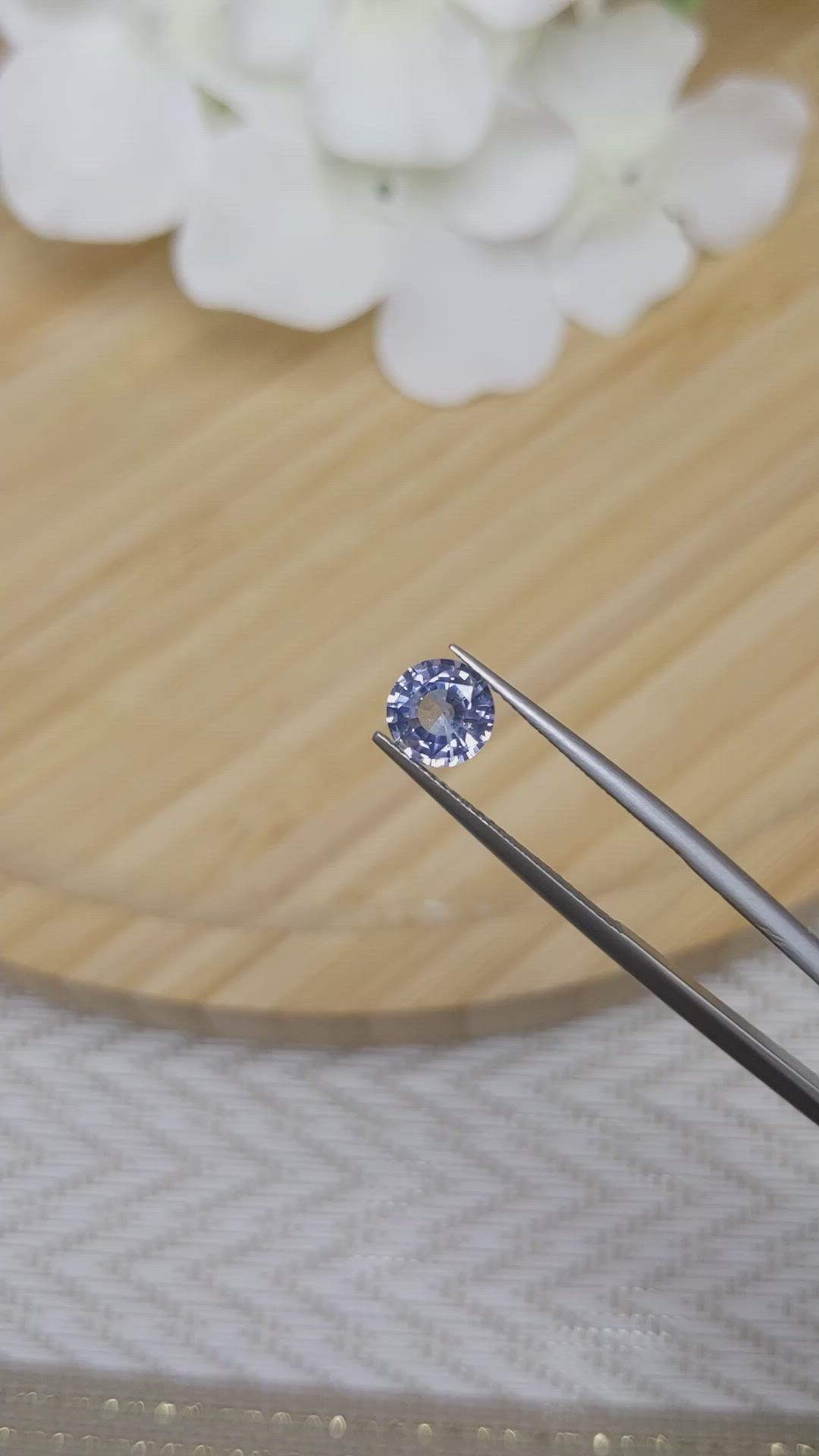 1.40 Ct. Blue Sapphire from Ceylon (Sri Lanka) Size Video