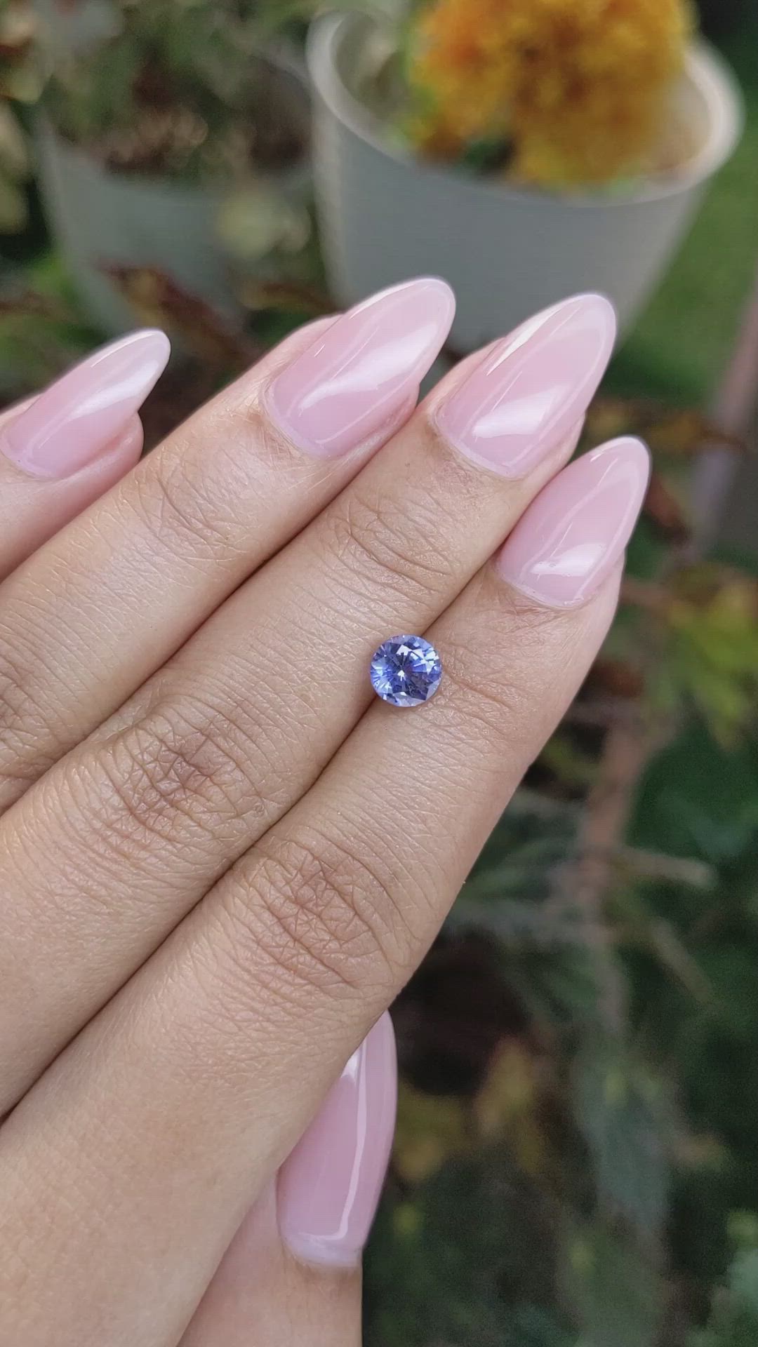 1.30 Ct. Blue Sapphire from Ceylon (Sri Lanka) Size Video