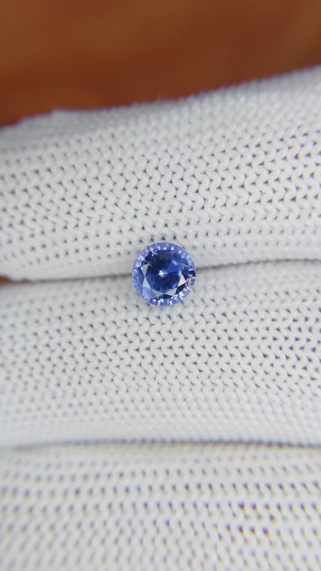 1.30 Ct. Blue Sapphire from Ceylon (Sri Lanka) Size Video