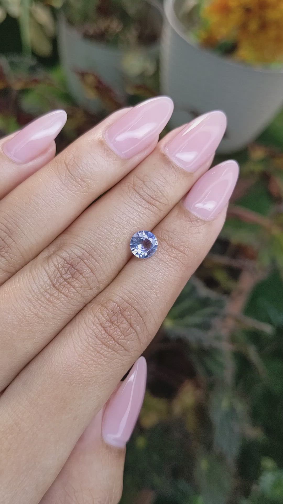 1.01 Ct. Blue Sapphire from Ceylon (Sri Lanka) Size Video
