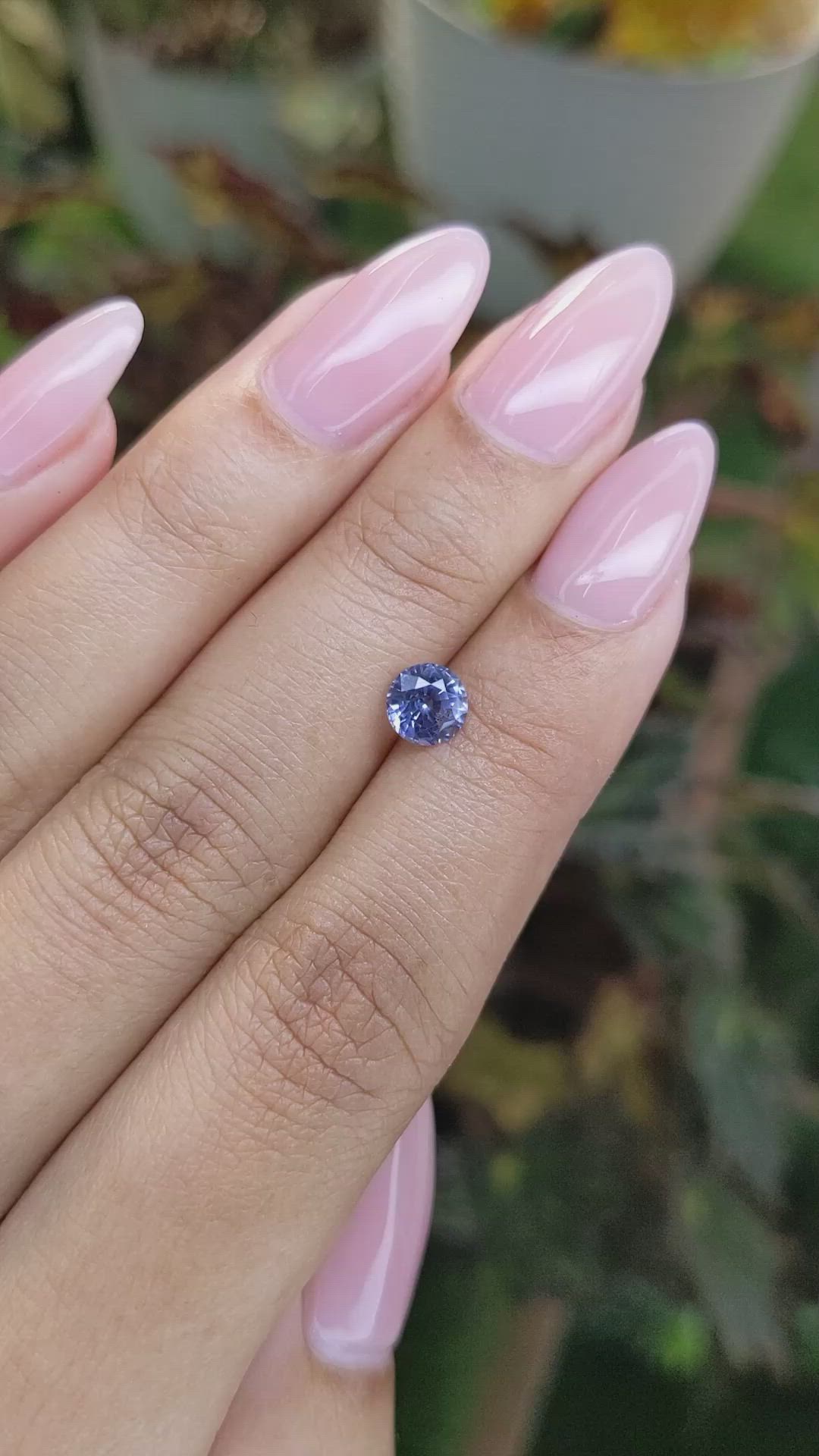 0.98 Ct. Blue Sapphire from Ceylon (Sri Lanka) Size Video