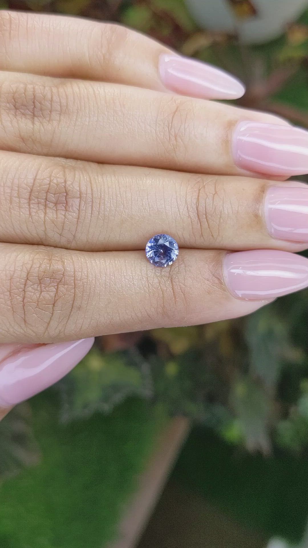 0.98 Ct. Blue Sapphire from Ceylon (Sri Lanka) Size Video